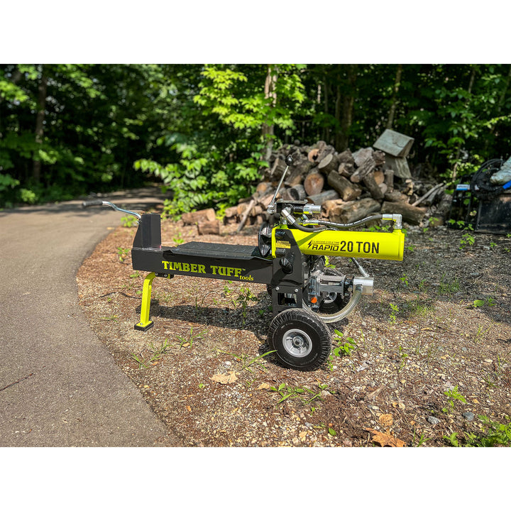 Timber Tuff Gas Powered 20 Ton Log Splitter, Machine for Cutting Firewood, 7 HP - VMInnovations