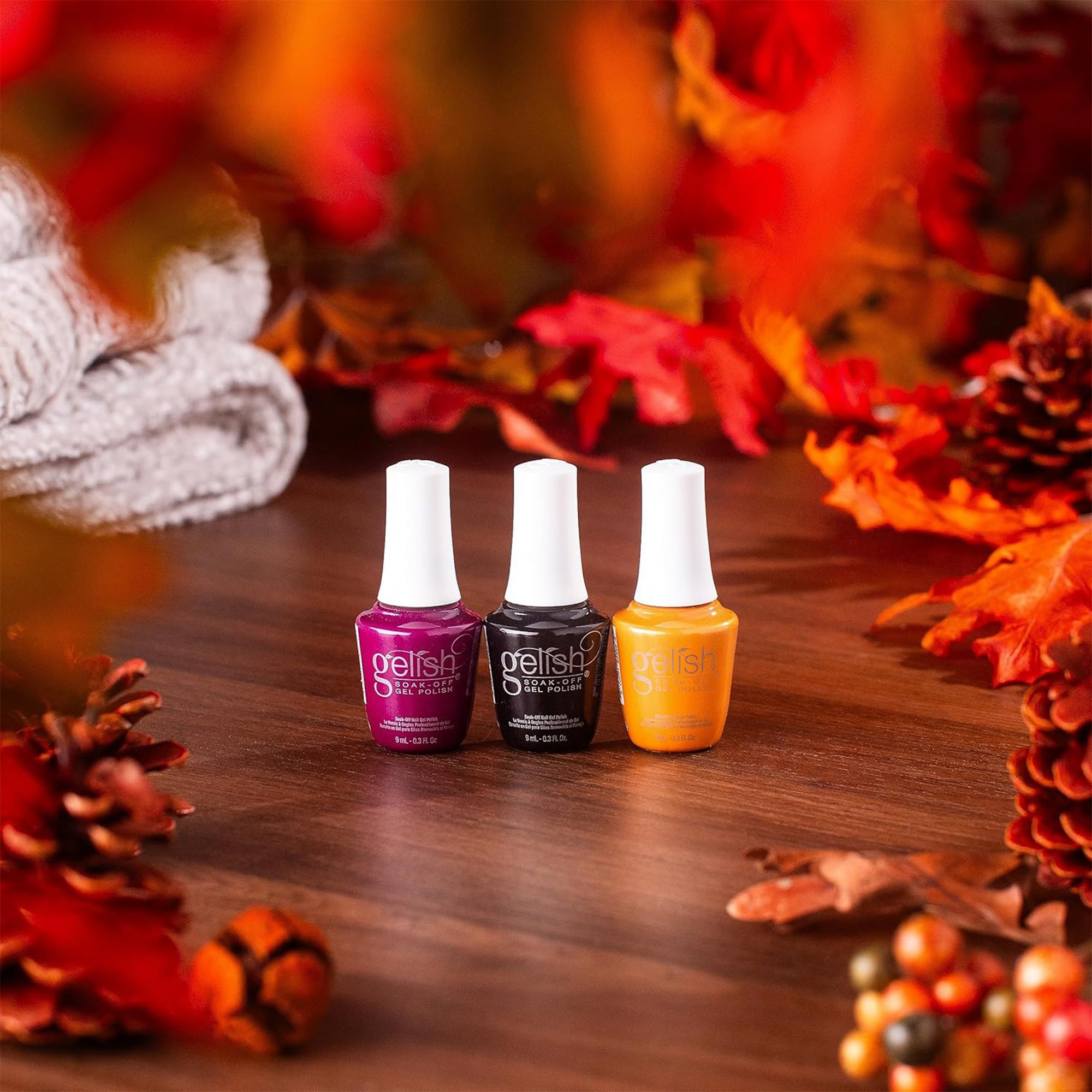 Gelish Fall 2023 Change of Pace Collection Soak Off Gel Nail Polish, (6 Pack)