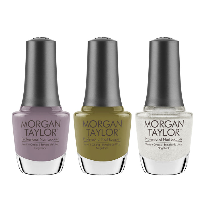 Morgan Taylor Fall 2023 Change of Pace Nail Lacquer Polish Manicure Set 3 Pack - VMInnovations