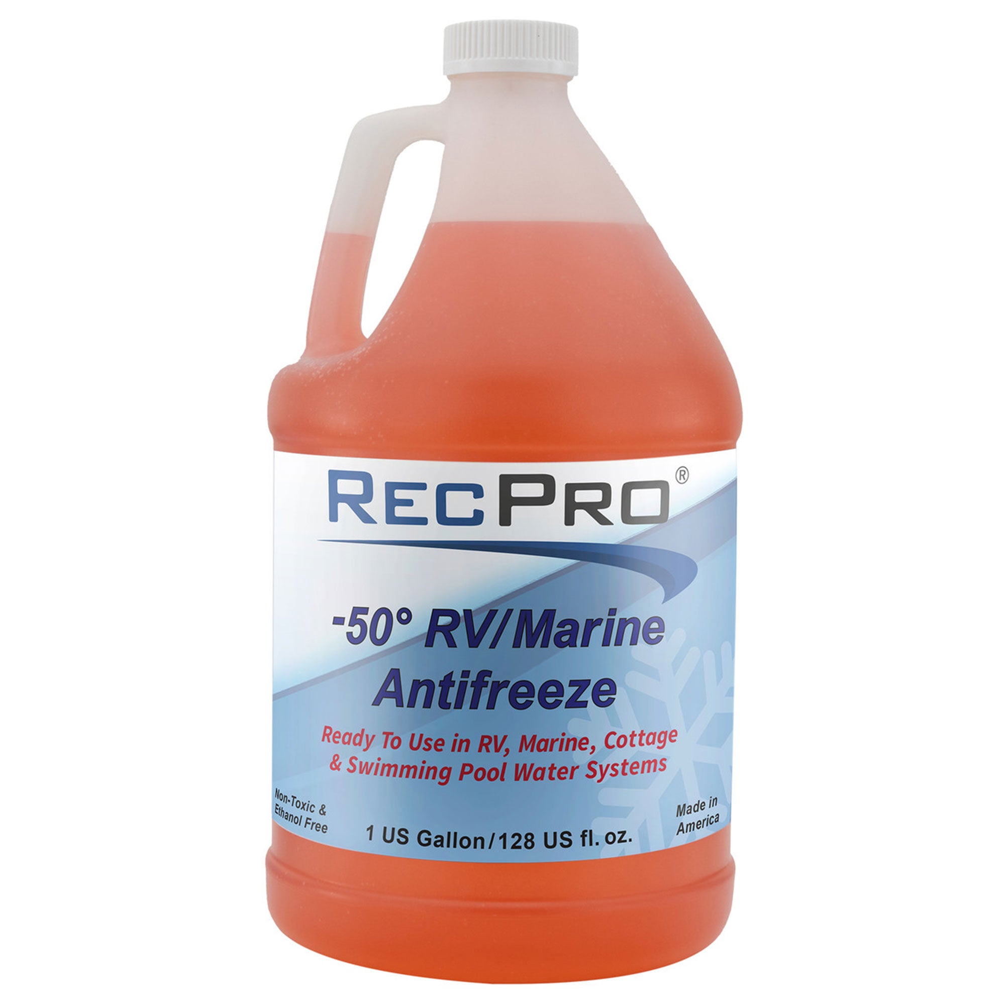 RecPro 1 Gal RV Antifreeze Concentrate Fluid for Winterizing Vehicles (4 Pack) - VMInnovations