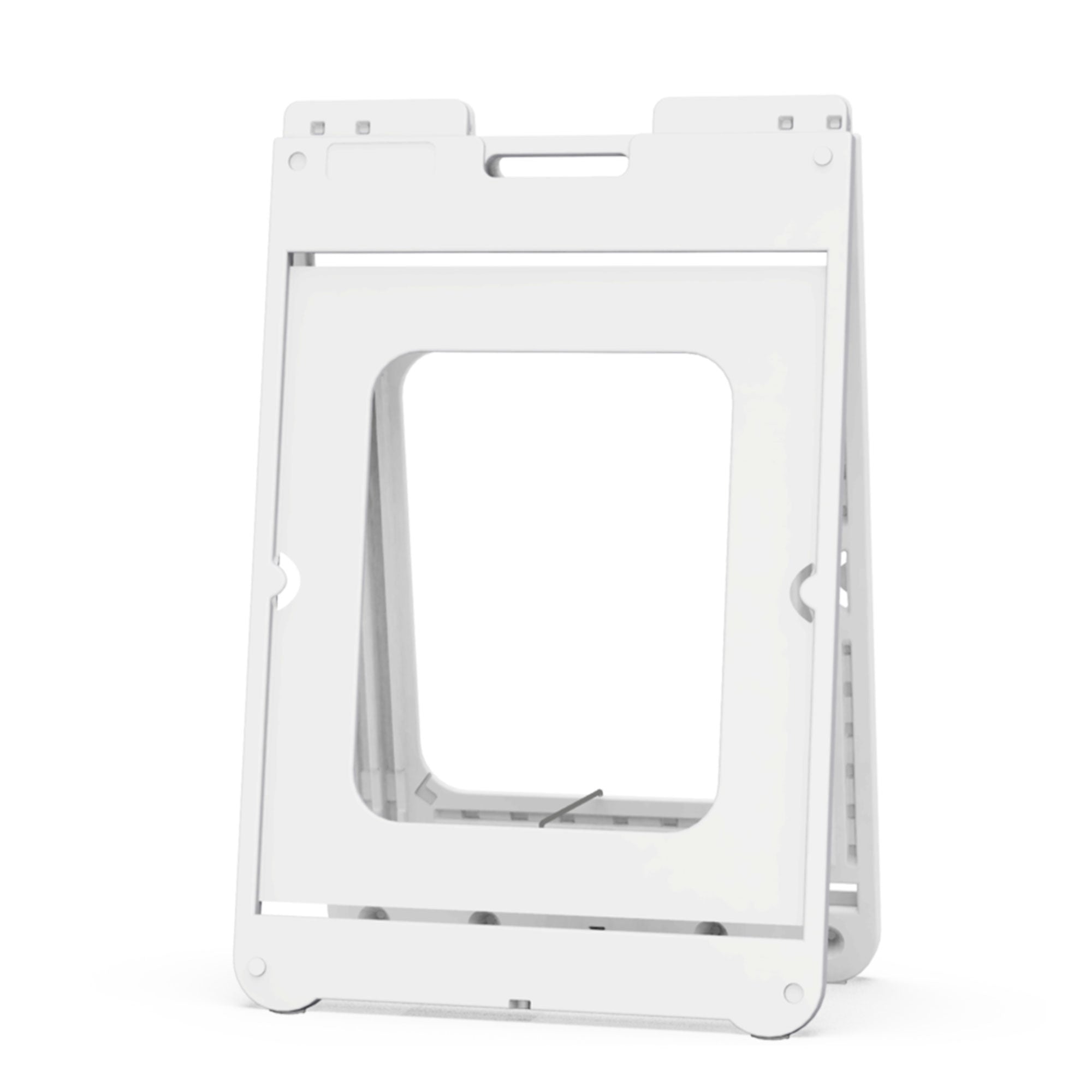 Plasticade SimpoSign II Outdoor Plastic Sign Frame with Handle, White (Used) - VMInnovations