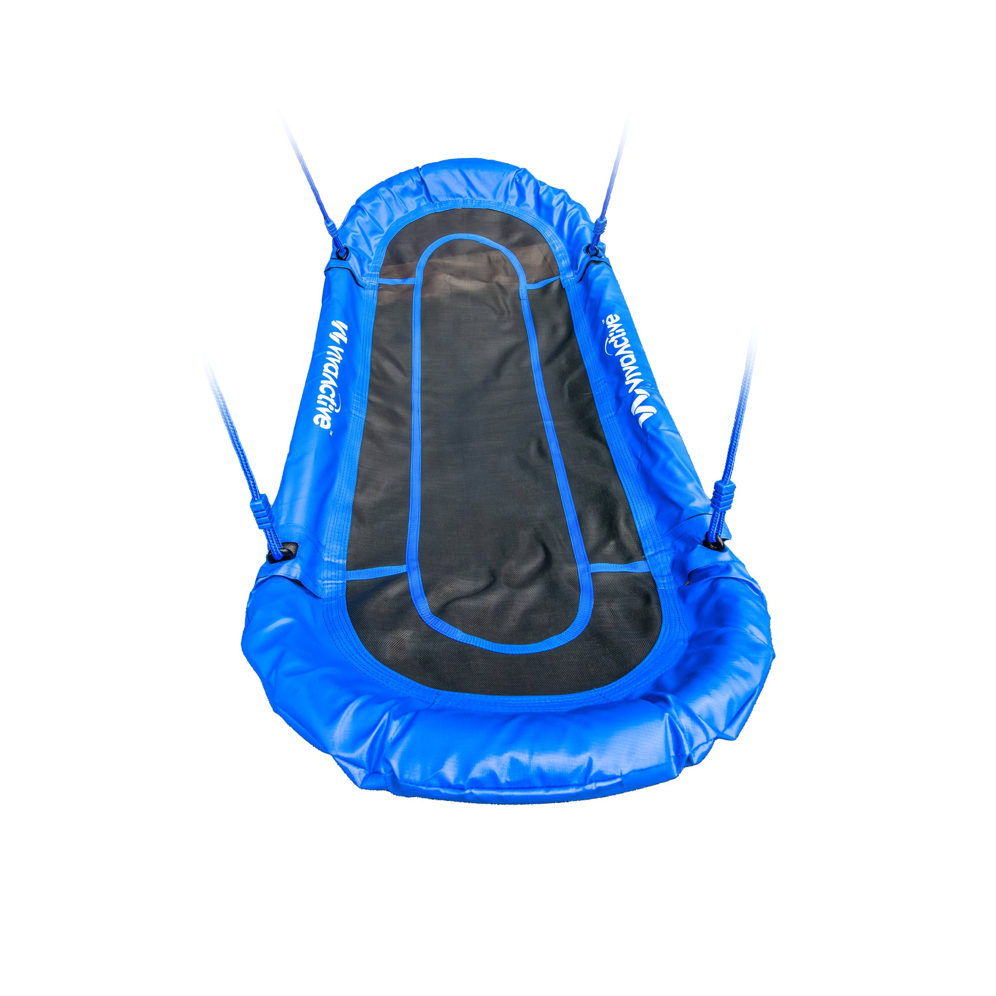 gobaplay Double Platform Swing with Adjustable Polyethylene Rope, Blue (Used) - VMInnovations