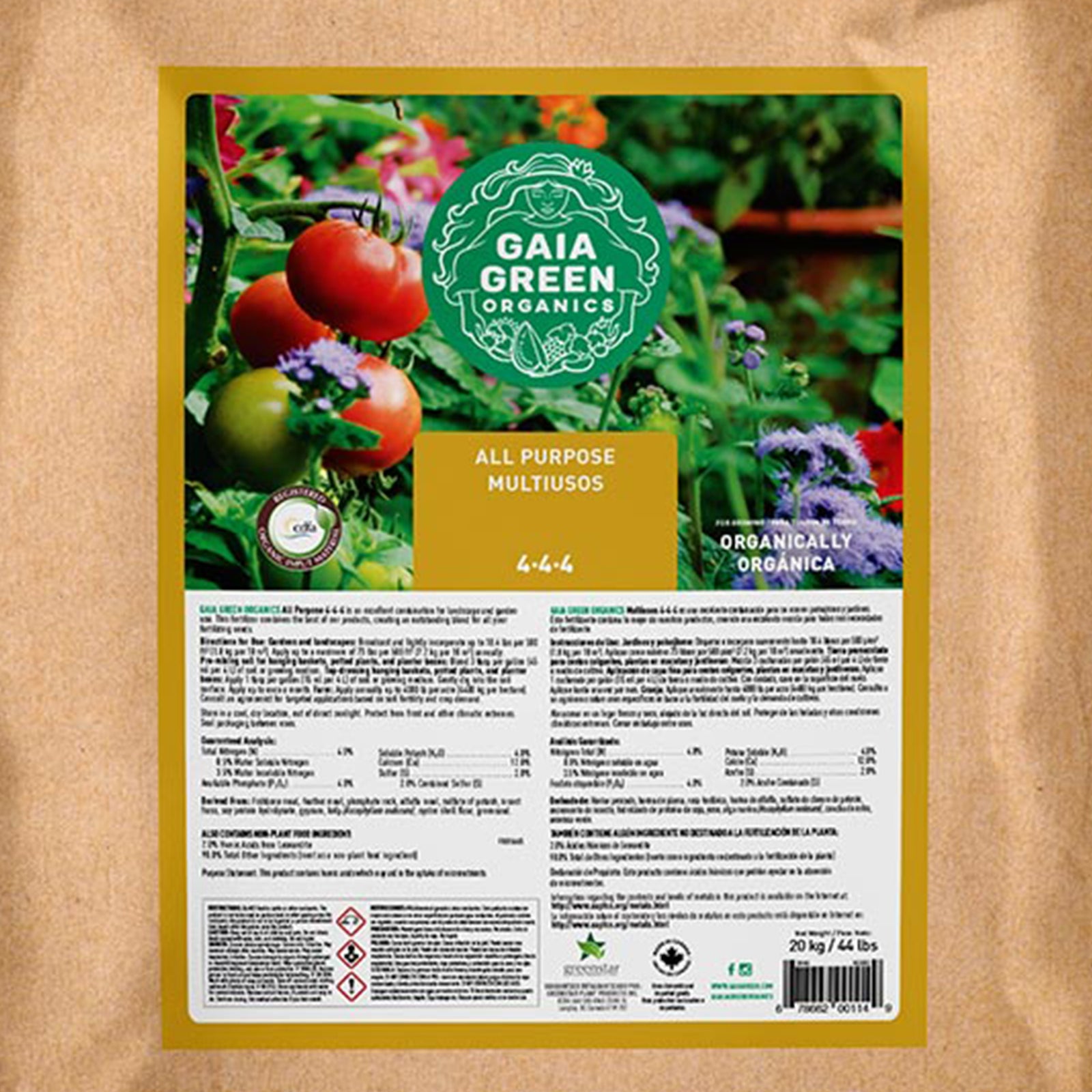 GAIA GREEN All Purpose Soil Supplement for Resilient Outdoor Crop Growth, 20 Kg - VMInnovations