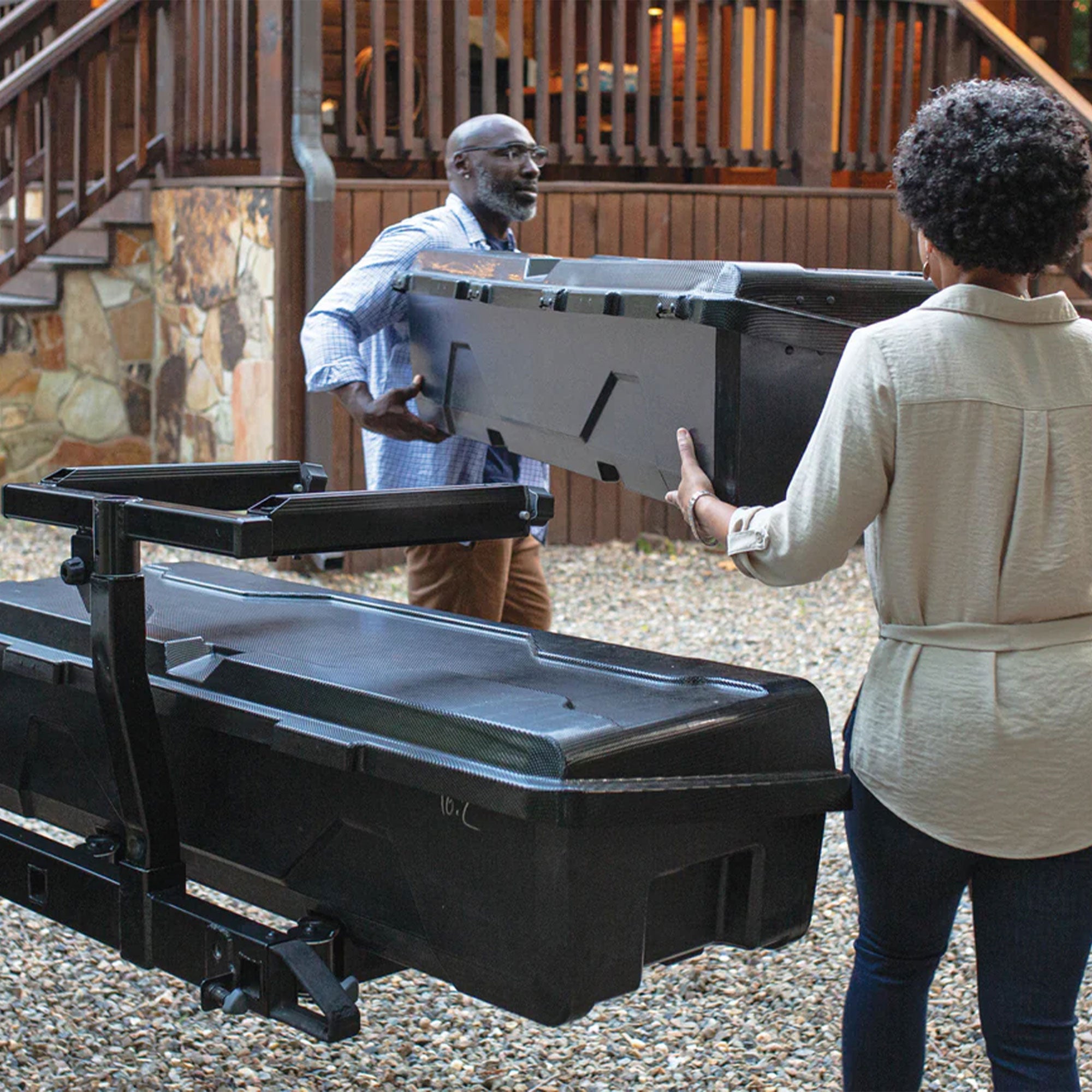 Yakima EXO 10 Cubic Feet Vehicle Rooftop Cargo Box for EXO SwingBase (For Parts) - VMInnovations