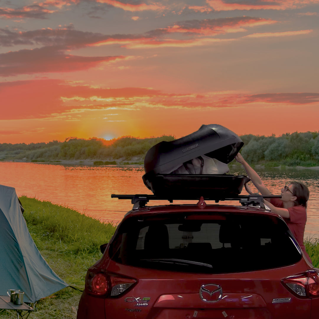 Yakima RocketBox Pro 14 Cubic Foot Vehicle Rooftop Compact Cargo Box,Black(Used) - VMInnovations