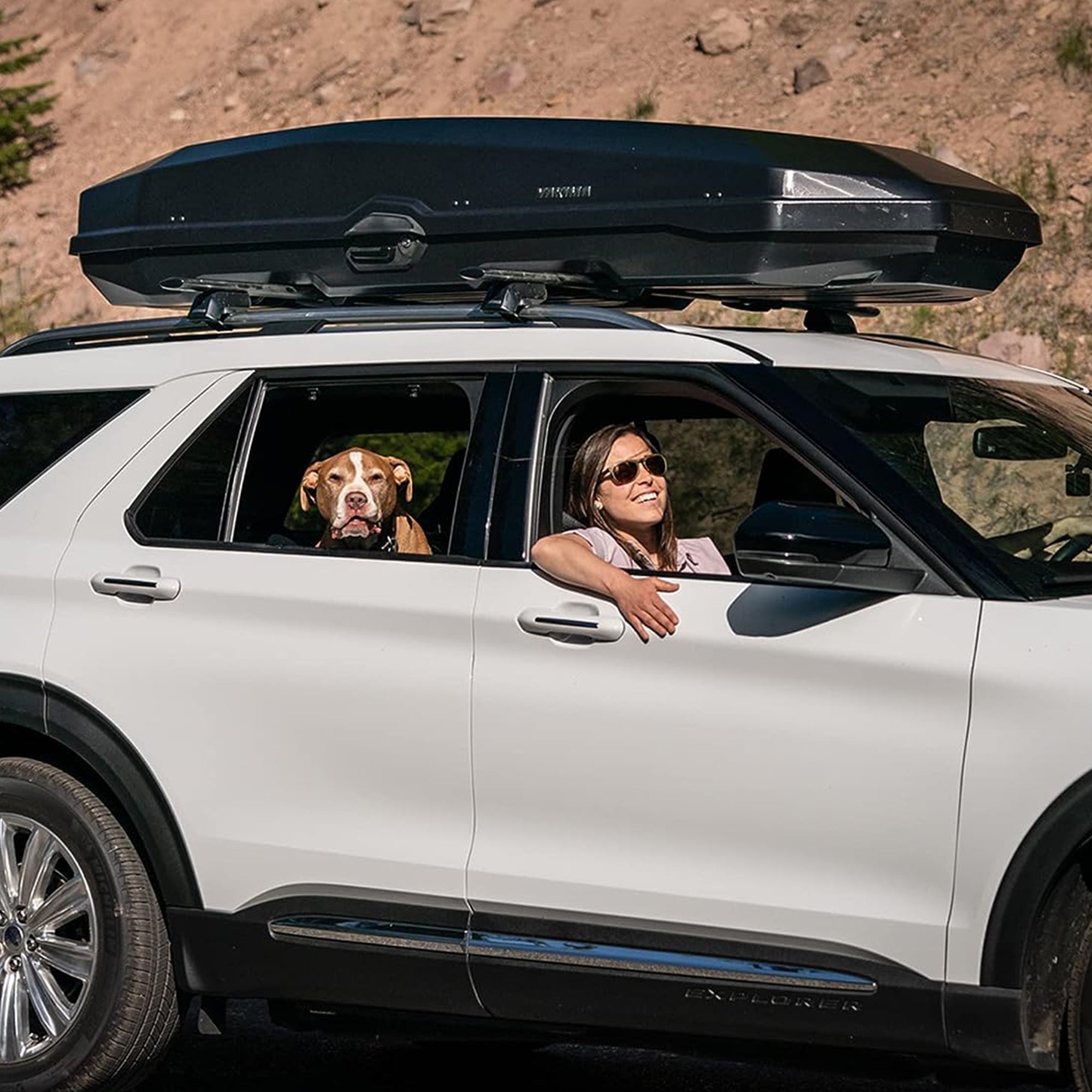 Yakima CBX 18 Roof Top Cargo Hard Carrier Box, Fits StreamLine Crossbar, Black - VMInnovations