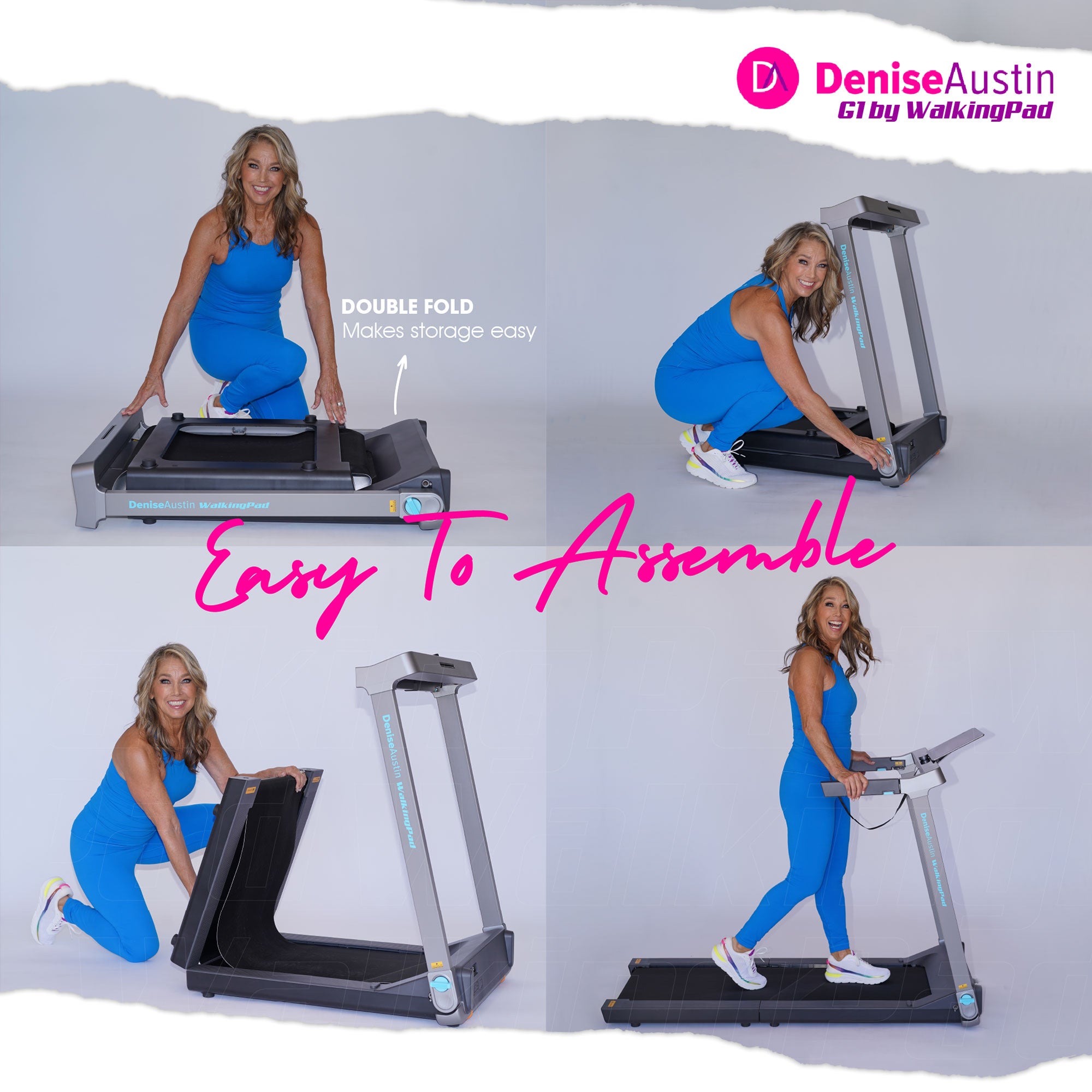Lifesmart Denise Austin G1 WalkingPad Foldable Treadmill Supports Up To 240 Lbs - VMInnovations