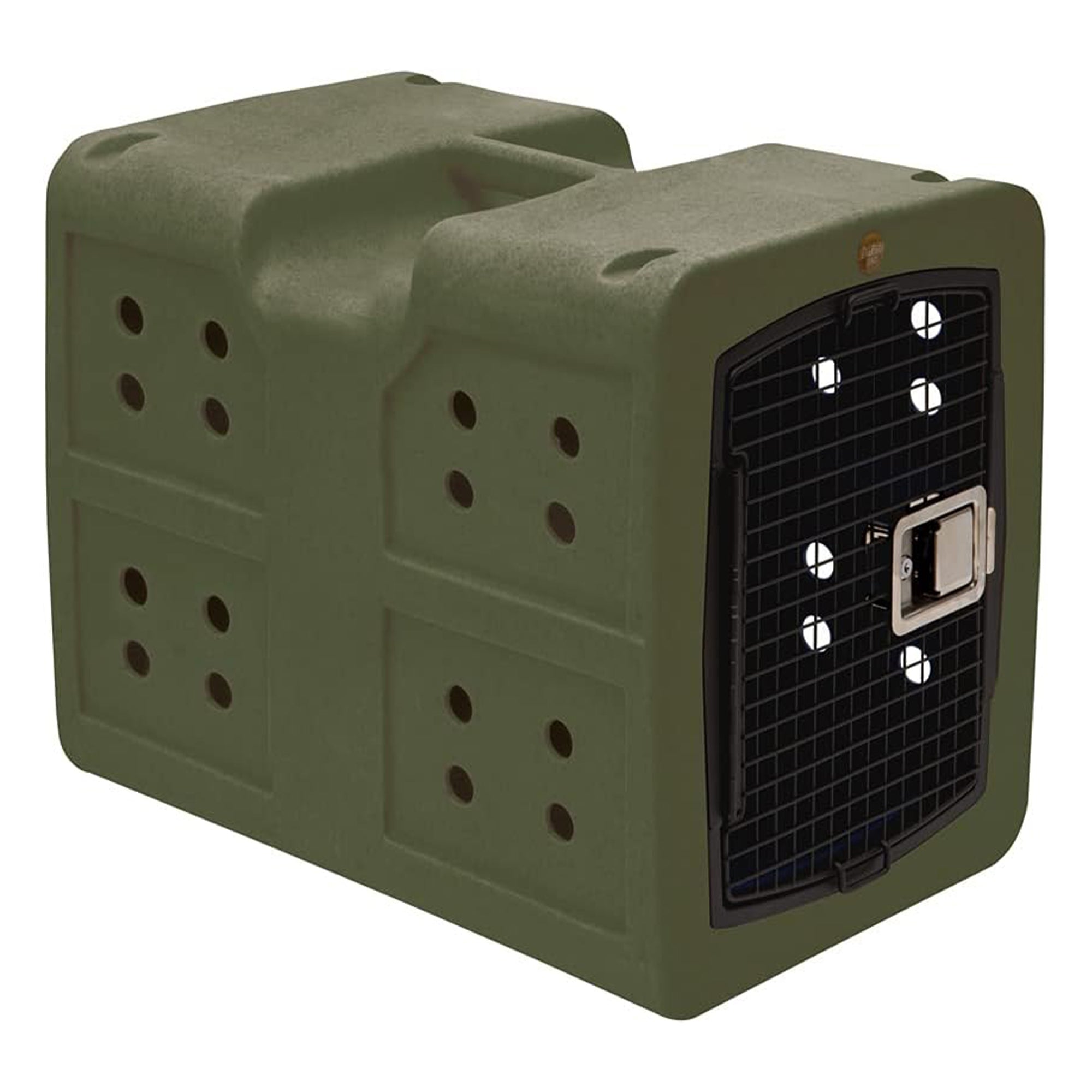 Dakota 283 G3 Medium Easy to Clean Dog Kennel w/ Handle & Latching Door, Olive - VMInnovations