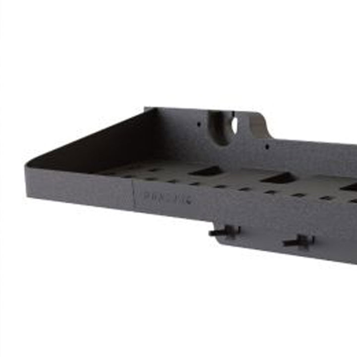 Suncast 25 x 8 Inch Shelf Accessory with Hooks for Outdoor Shed, Black (2-Pack) - VMInnovations