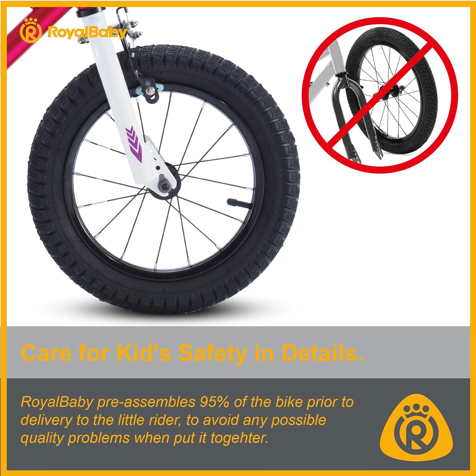 RoyalBaby 16" Kids Bike w/ Training Wheels & Kickstand, Fuchsia (For Parts) - VMInnovations