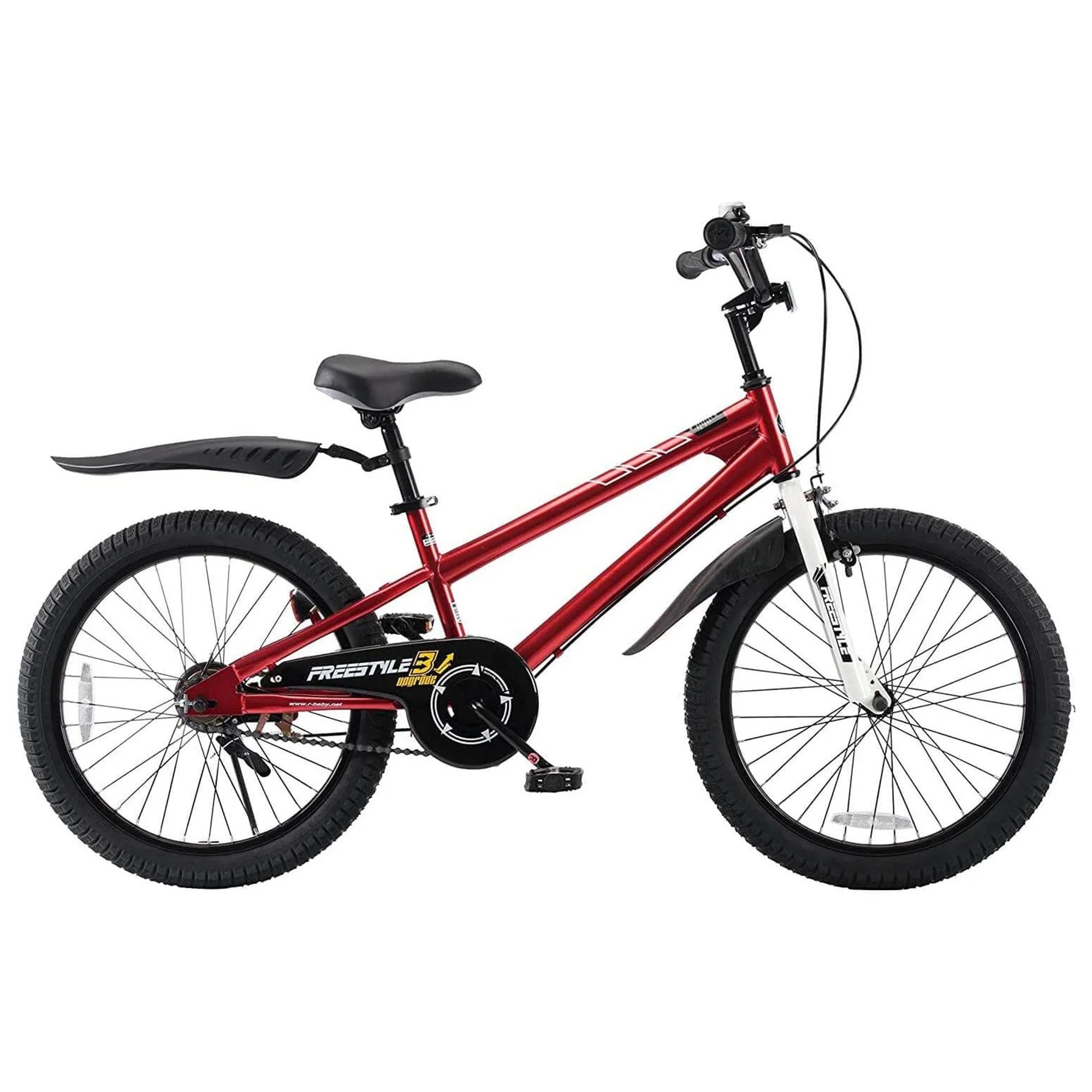 RoyalBaby Freestyle 20" Kids Bicycle with Kickstand and Water Bottle, Red (Used) - VMInnovations