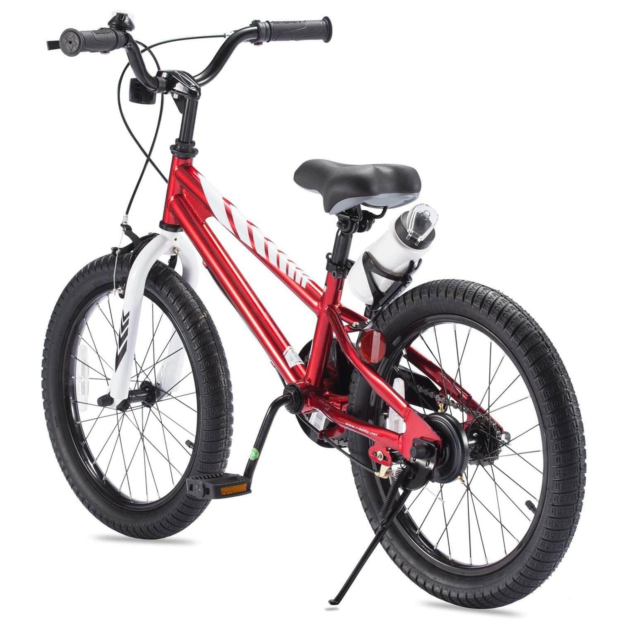 RoyalBaby Freestyle 20" Kids Bicycle with Kickstand and Water Bottle, Red (Used) - VMInnovations