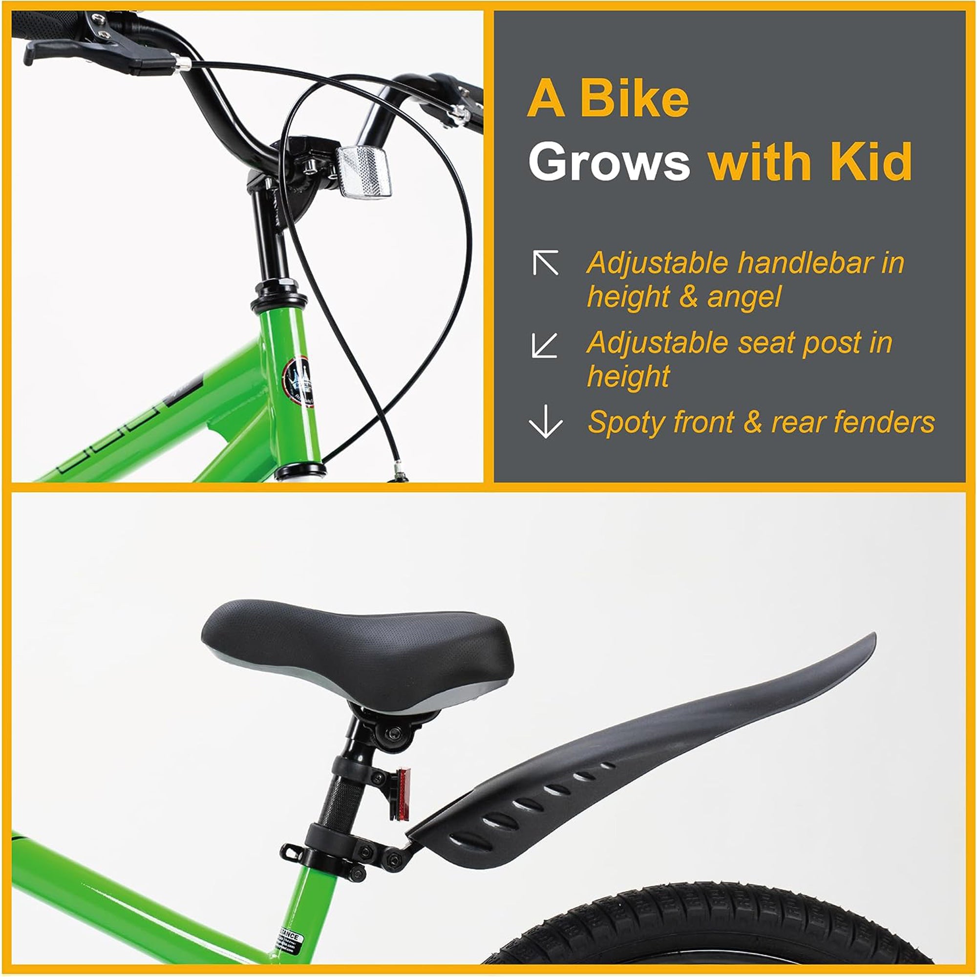 RoyalBaby Freestyle Kids 20 Inch Bike with Kickstand, Bell and Reflectors (Used) - VMInnovations