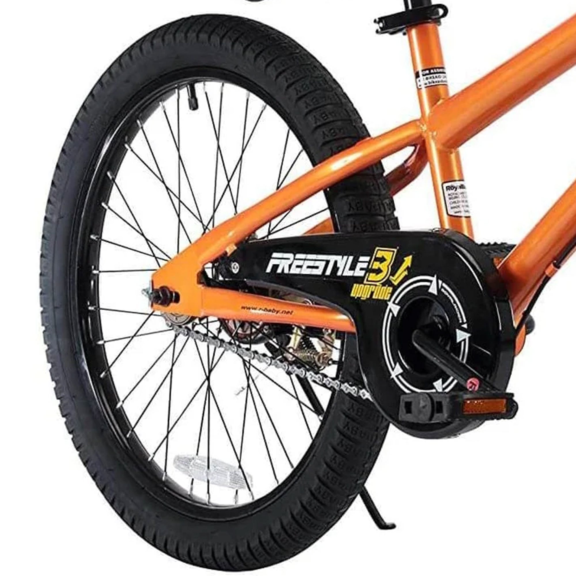 RoyalBaby Freestyle 20 Inch Kids Bicycle with Kickstand and Water Bottle, Orange - VMInnovations