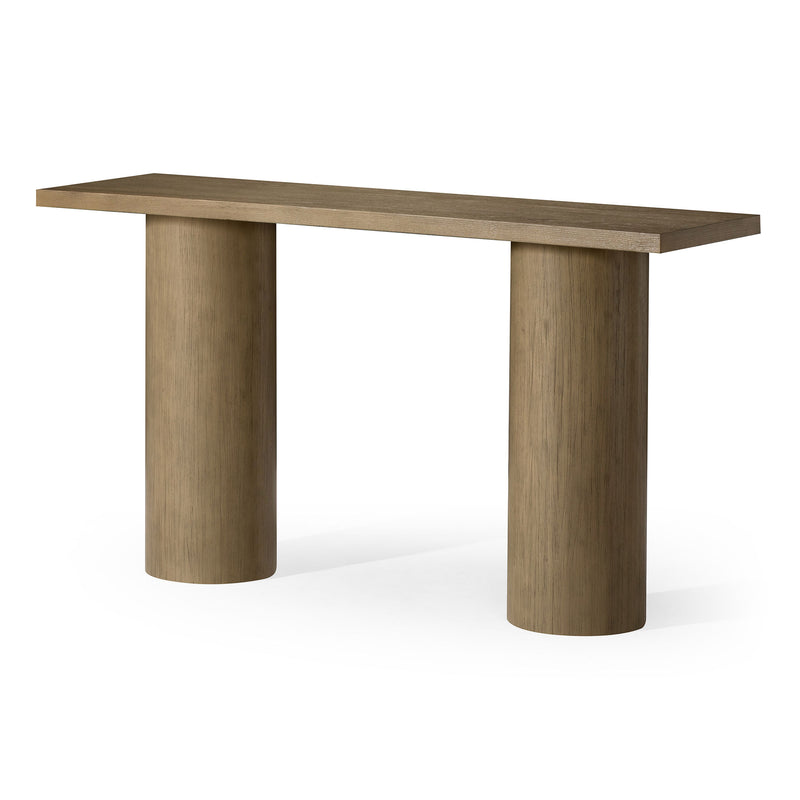 Maven Lane Lana Contemporary Wooden Console Table in Refined Grey Finish