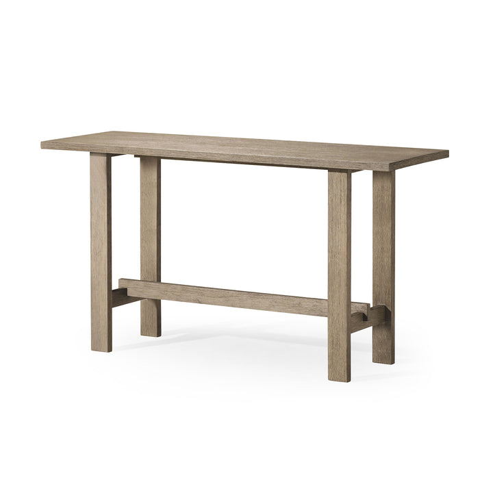 Maven Lane Hera Modern Wooden Console Table in Weathered Grey Finish - VMInnovations