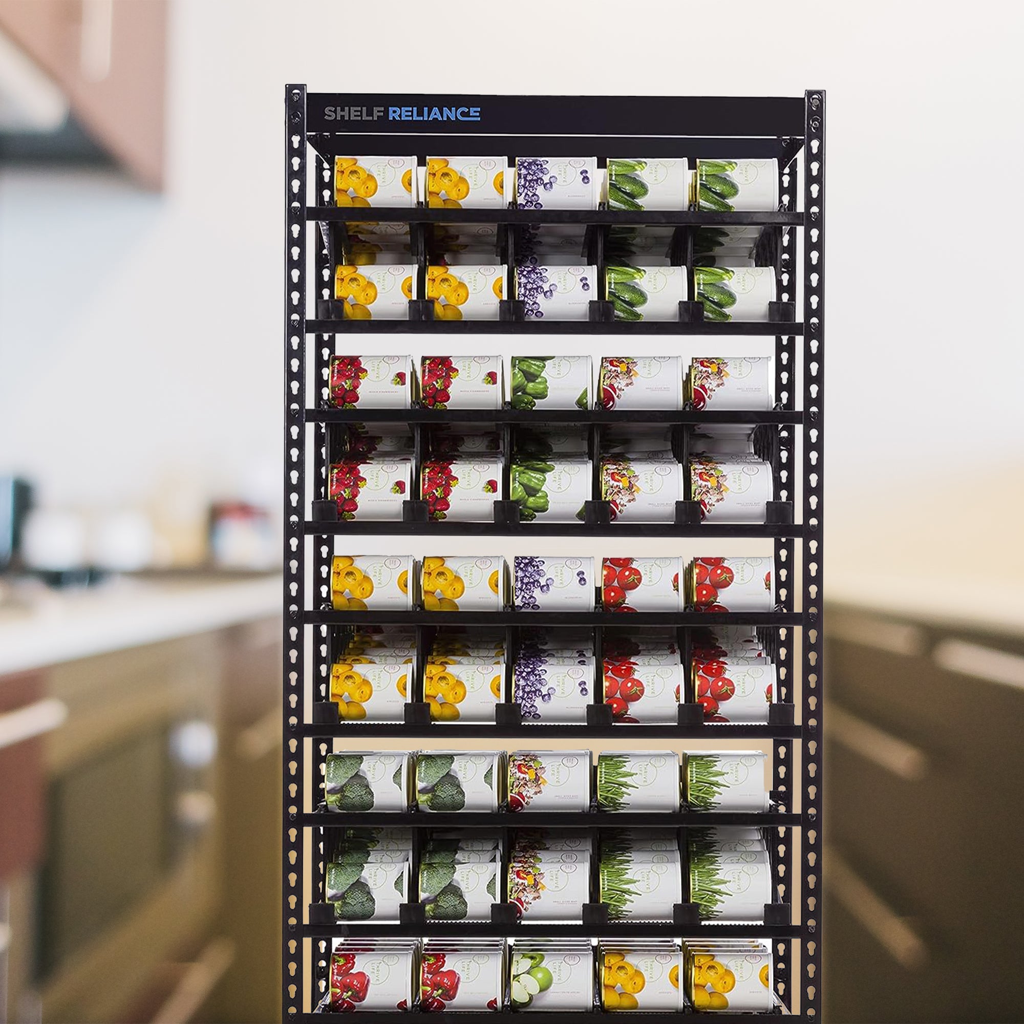 Shelf Reliance Maximizer Medium Pantry Can Organizer Supports Up To 375 Cans - VMInnovations