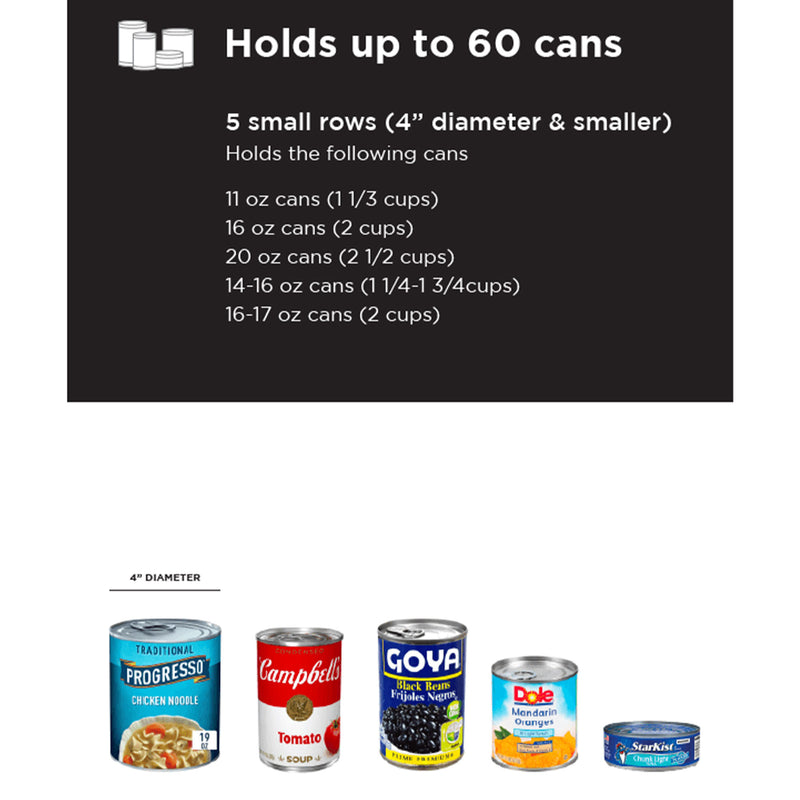 Shelf Reliance Cansolidator 60 Can Canned Food & Soda Storage, USA Made (2 Pack)
