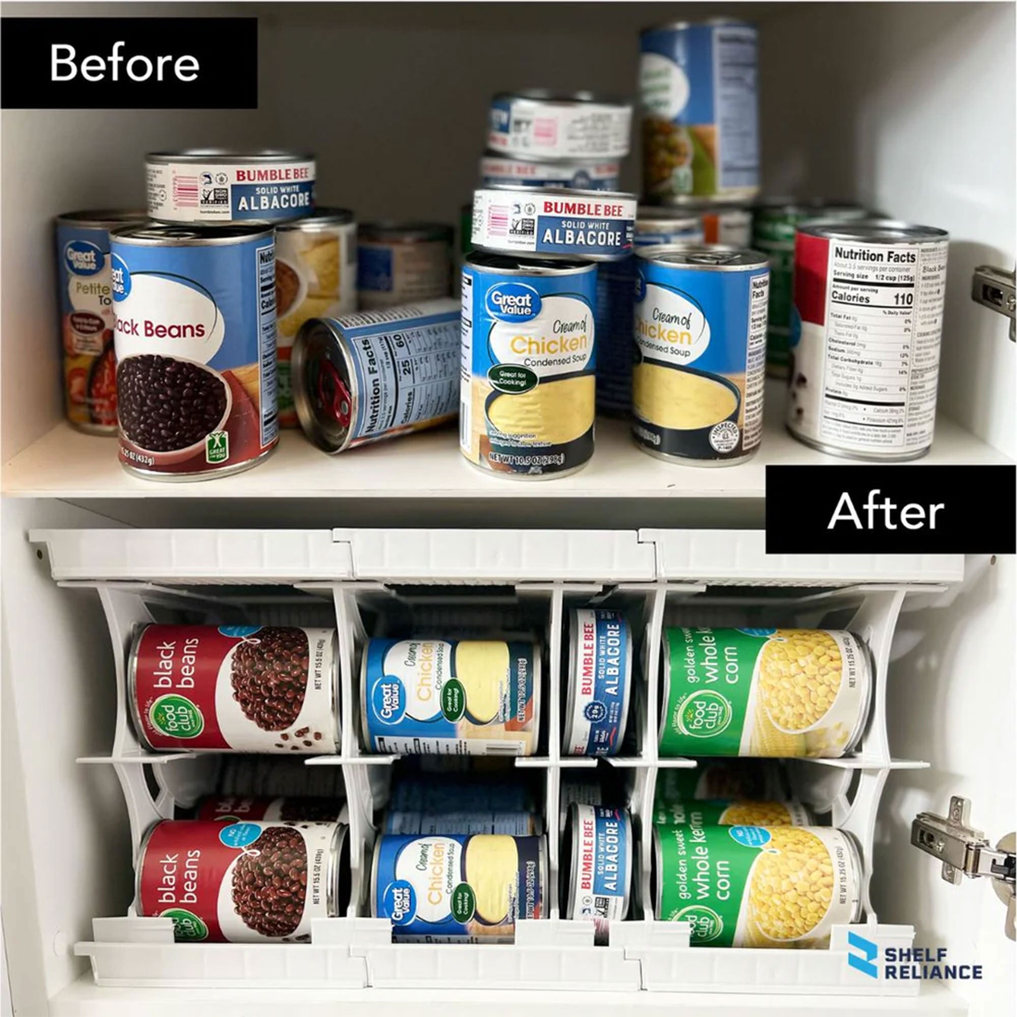 Shelf Reliance Cansolidator 60 Can Canned Food & Soda Storage, USA Made (2 Pack) - VMInnovations
