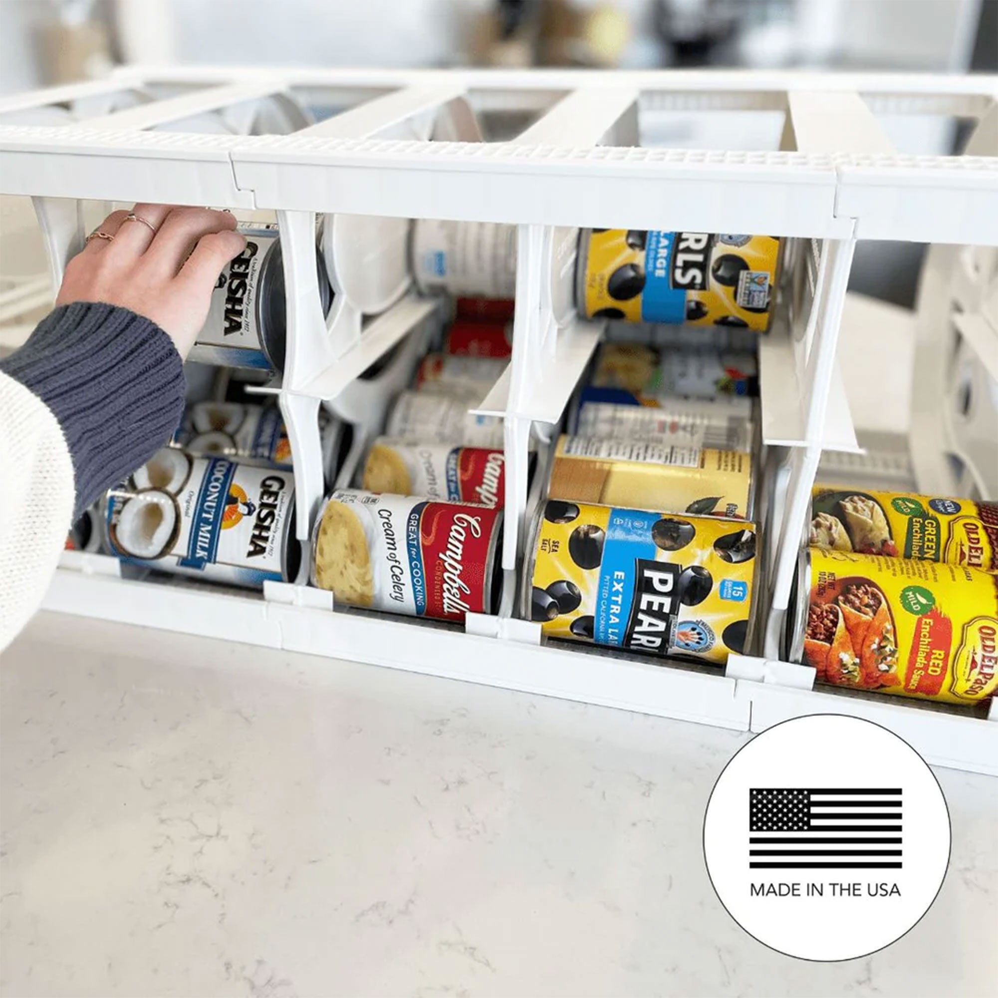 Shelf Reliance Cansolidator 40 Can Canned Food & Soda Storage, USA Made (2 Pack) - VMInnovations