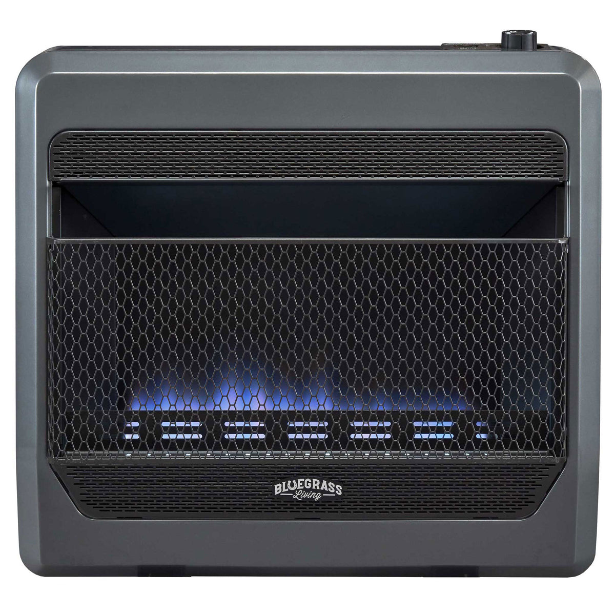 Bluegrass Living 30000BTU Natural Gas Ventless Space Heater with Blower and Feet