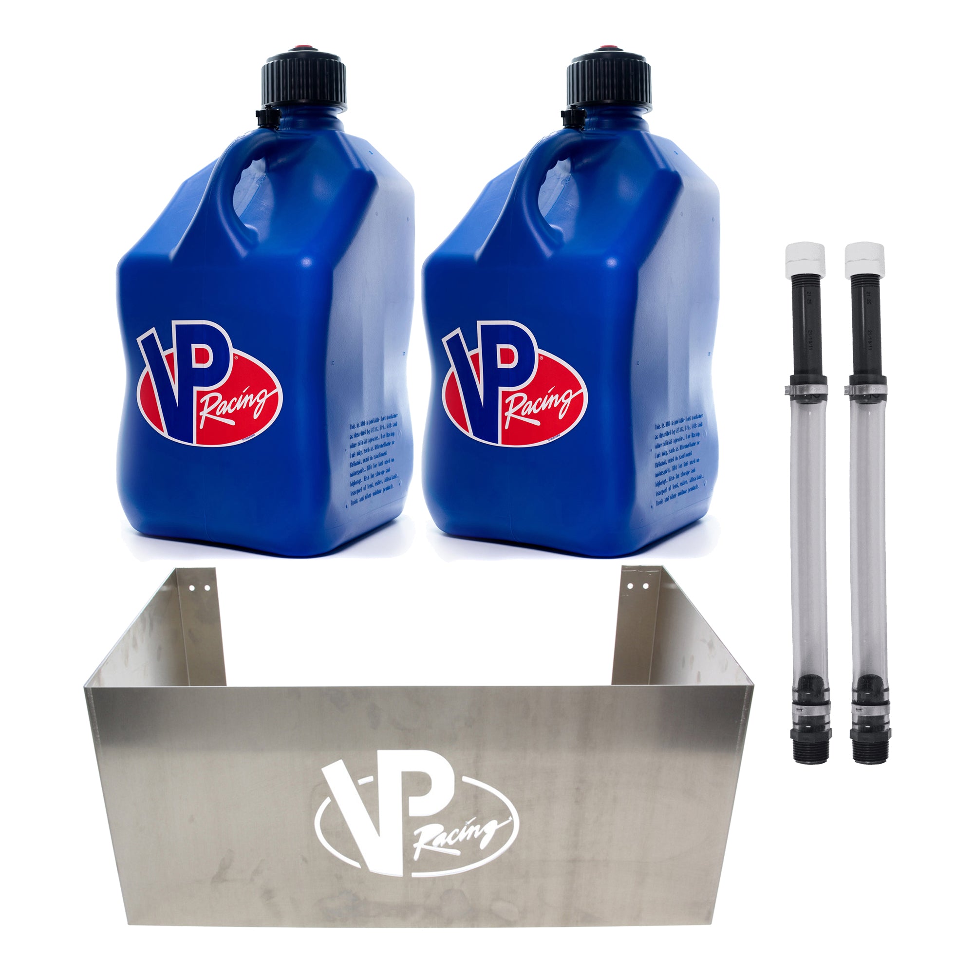 VP Racing Jug Storage Rack w/2 Sets of 14" Hose Kit & 2 Sets of Utility Jug