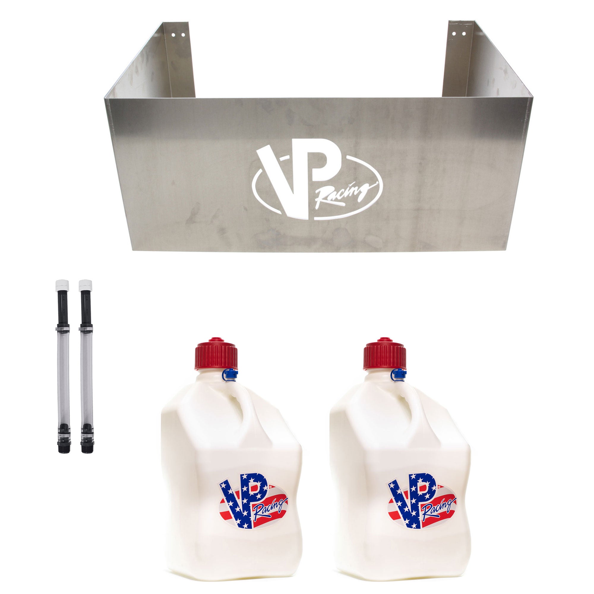 VP Racing Jug Storage Rack with 2 14'' Hose Kit and 2 5.5 Gallon Utility Jug