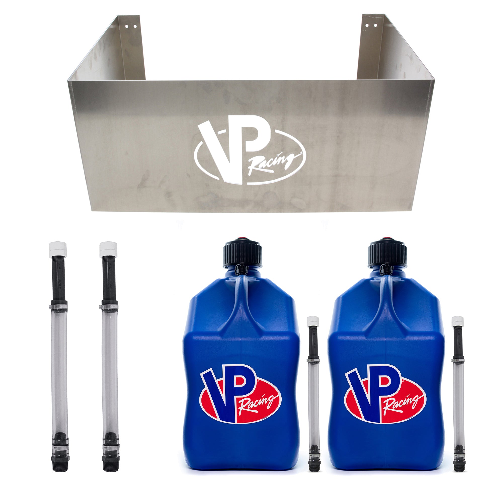 VP Racing Jug Storage Rack with 4 14'' Hose Kit and 2 5.5 Gallon Utility Jug