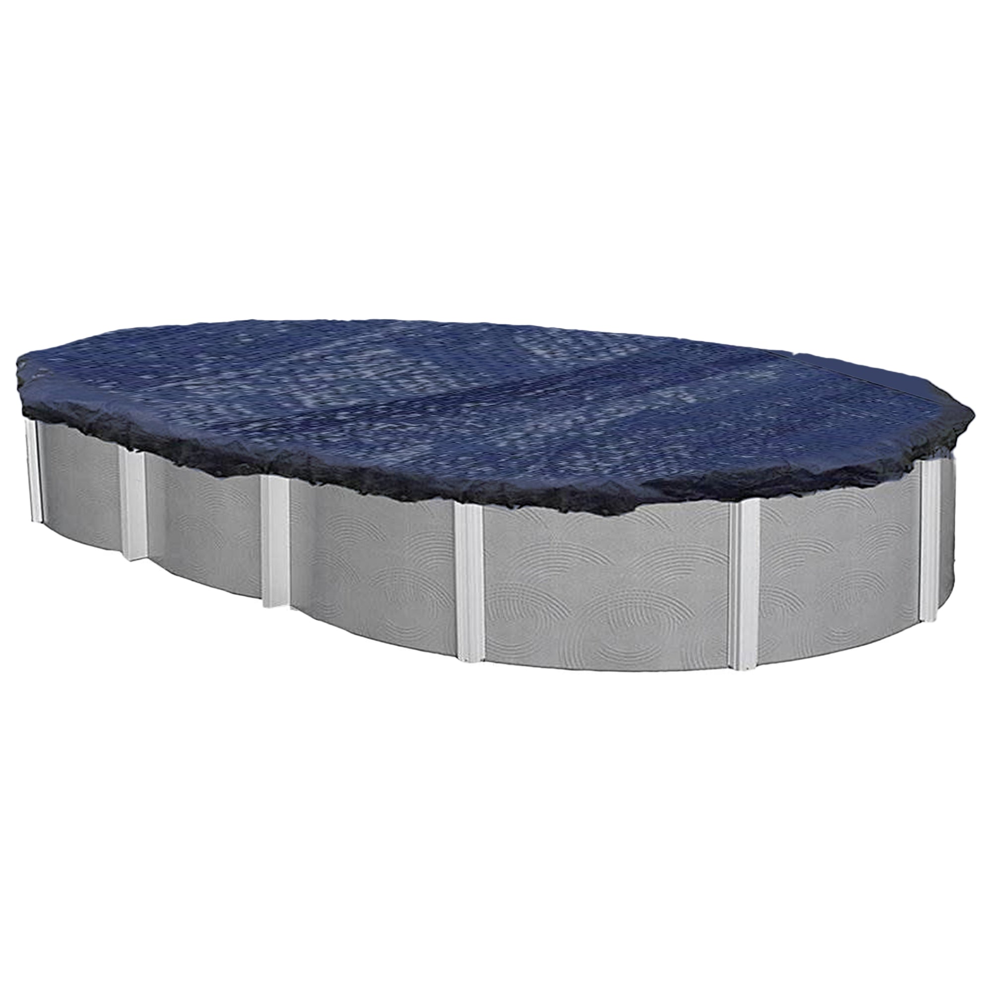 Swimline 18 x 33 Foot Oval Above Ground Heavy Winter Swimming Pool Cover, Blue