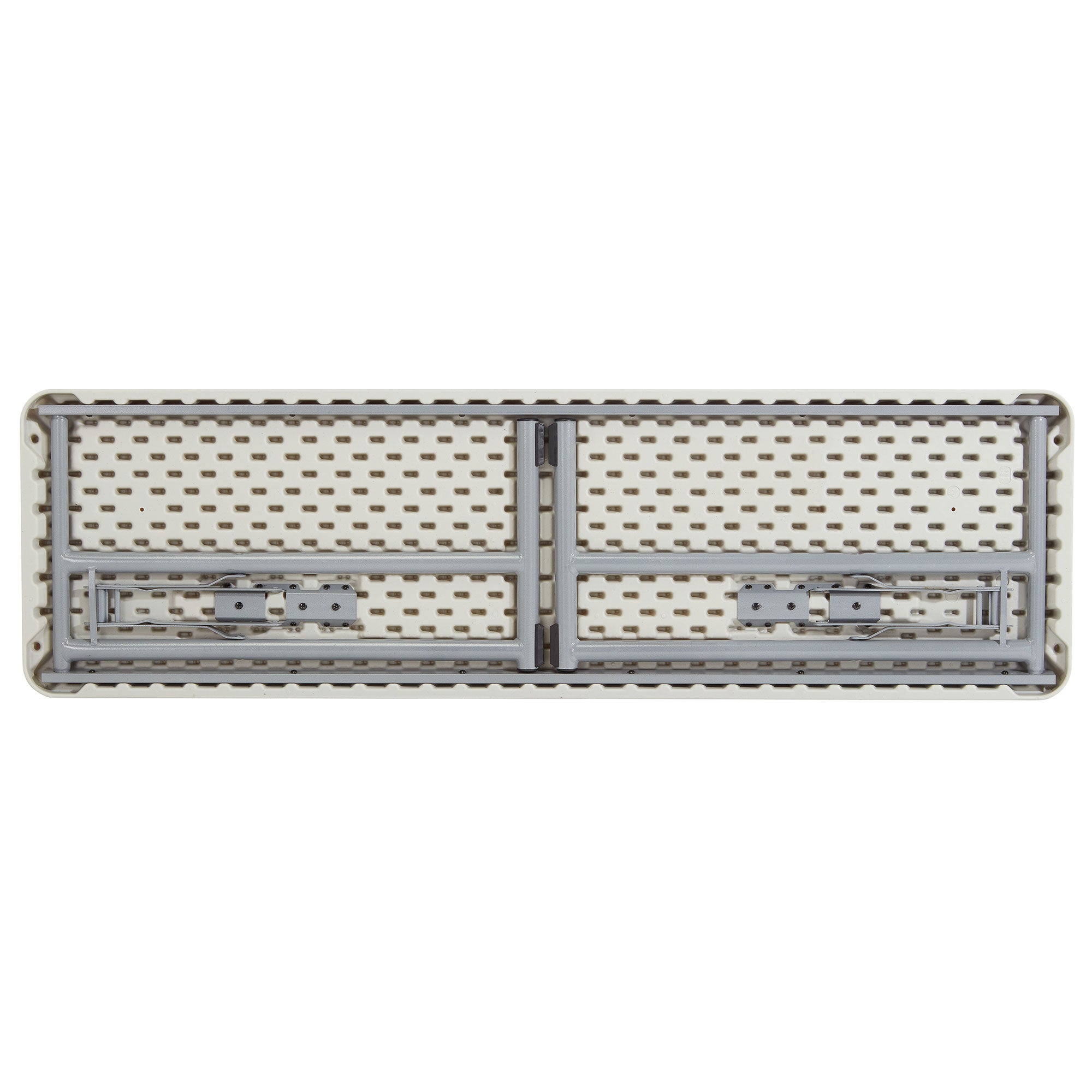 National Public Seating 18"x60" Seminar Folding Table, Speckled Grey(For Parts) - VMInnovations