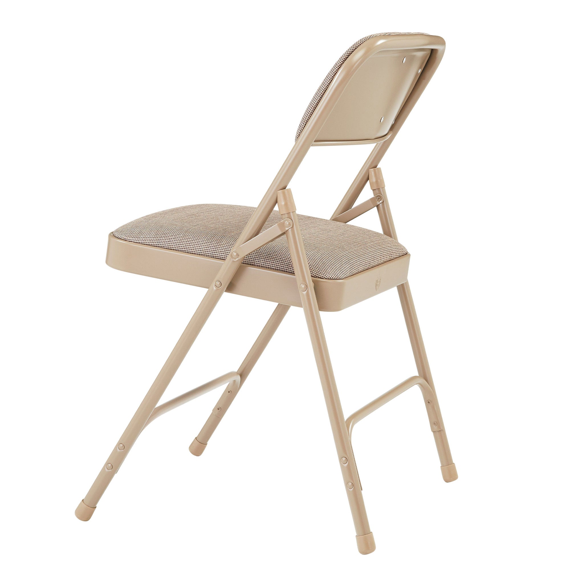 NPS 2200 Series 2" Cushion Fabric Upholstered Folding Chair, Beige, 4pk (Used) - VMInnovations