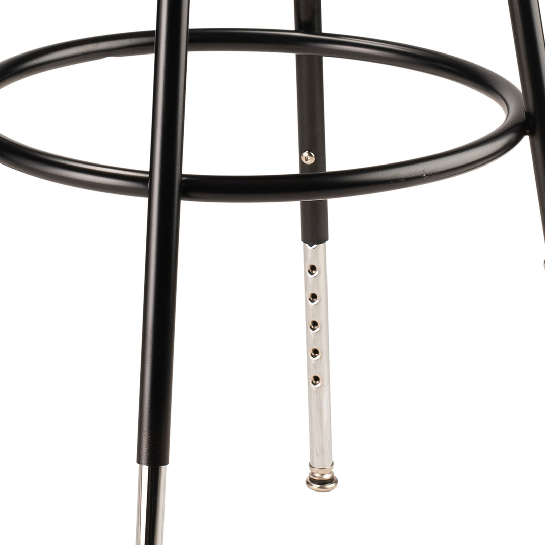 National Public Seating 6200 Series Heavy Duty 32.5" Adjustable Stool, Black - VMInnovations