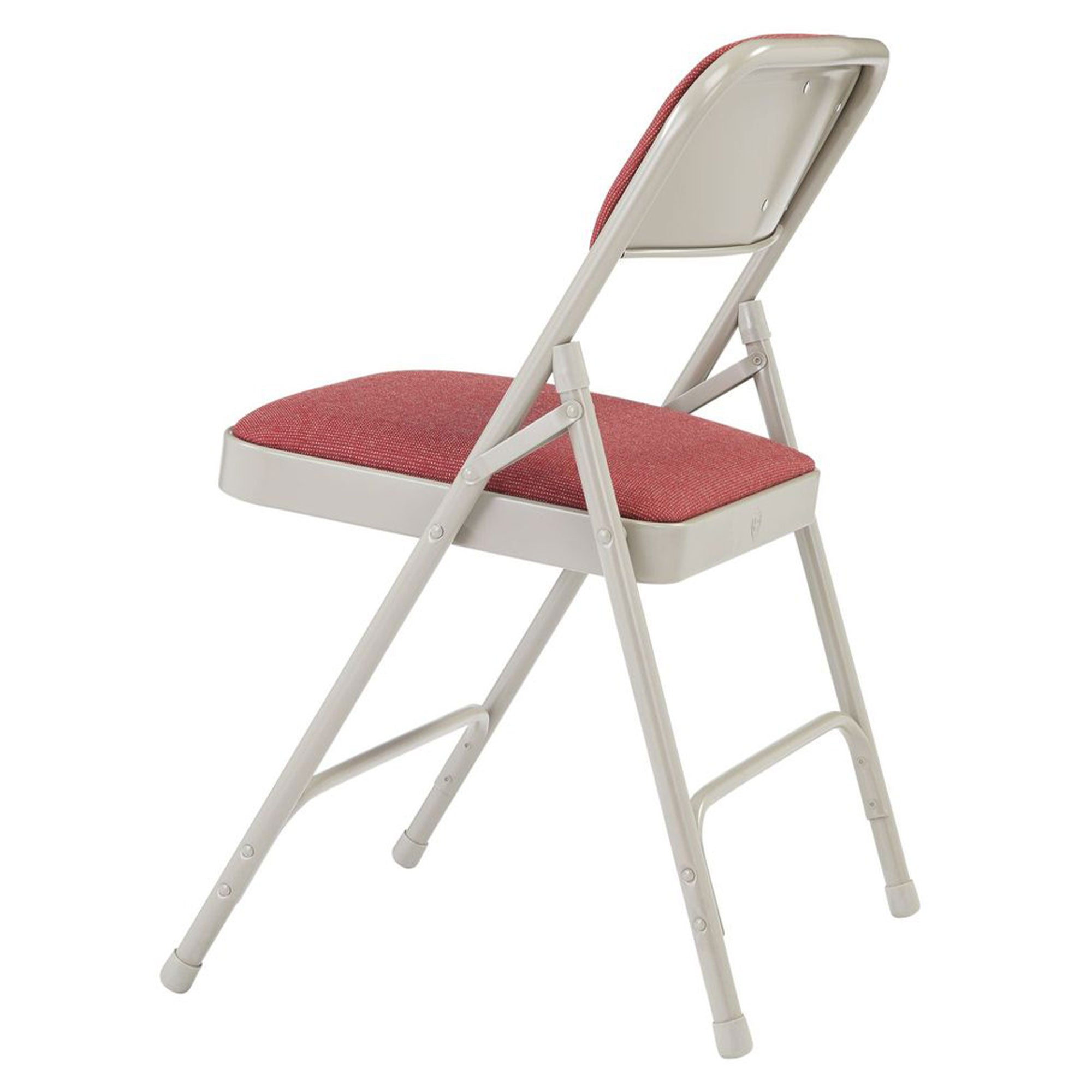 NPS 2200 Series 2" Cushion Fabric Upholstered Folding Chair, Cabernet, 4 Pack - VMInnovations