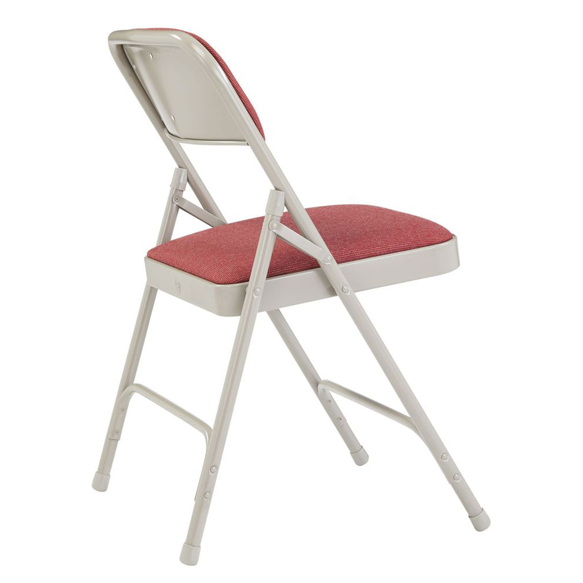 NPS 2200 Series 2" Cushion Fabric Upholstered Folding Chair, Cabernet, 4 Pack - VMInnovations