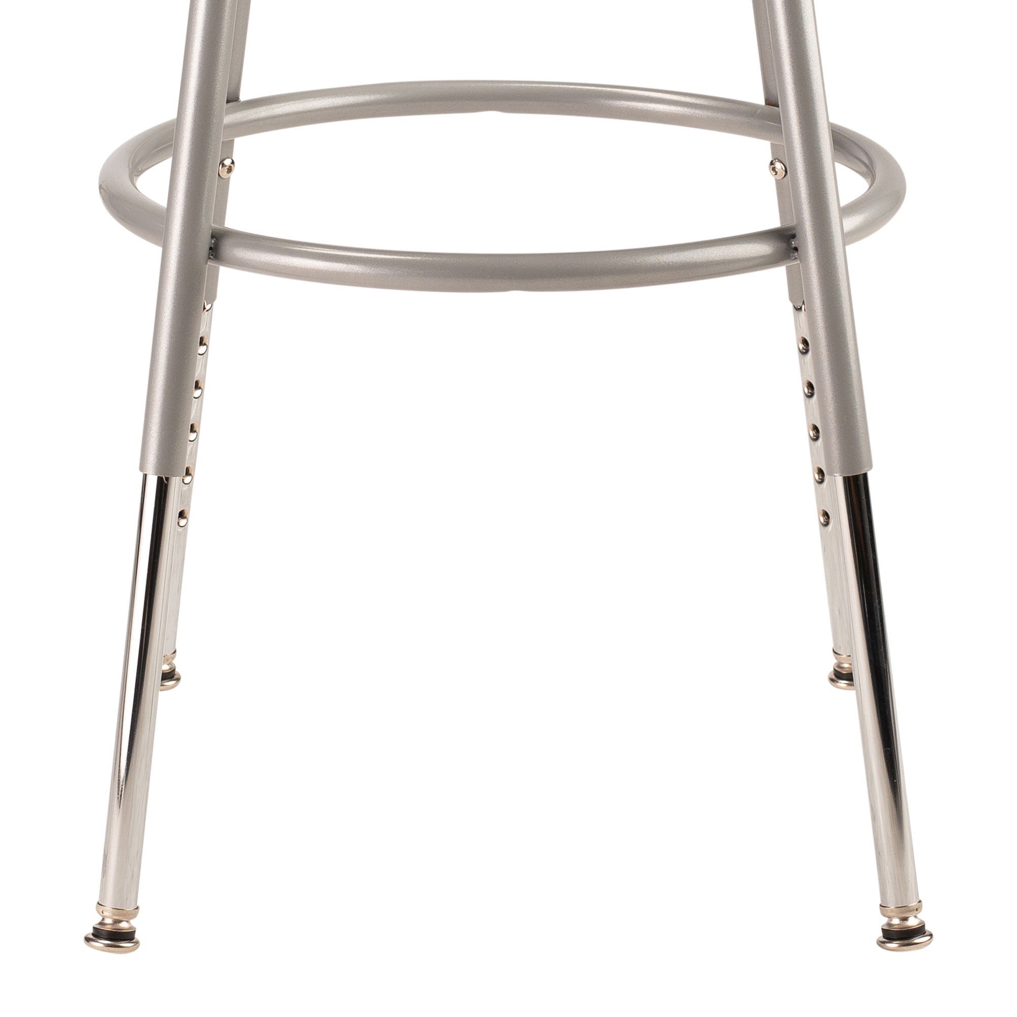 National Public Seating 18 Inch Adjustable Stool with Backrest, Grey (Used) - VMInnovations