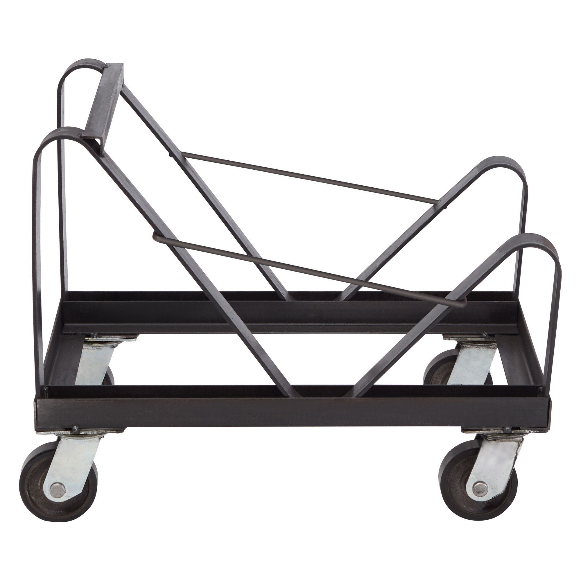 NPS Powder Coated Steel Stackable Chair Dolly for 40 8500 Series Chairs, Black - VMInnovations