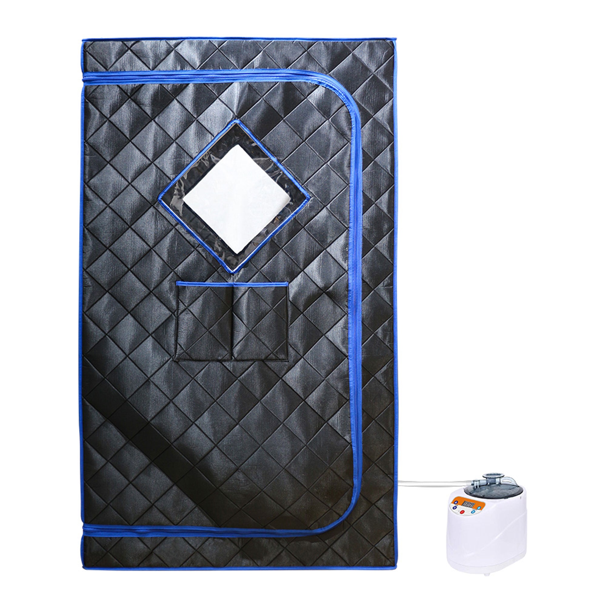 JOMEED 31"x31" Quilted Zip Sauna with Chair for Home Relaxation, Black (Used) - VMInnovations