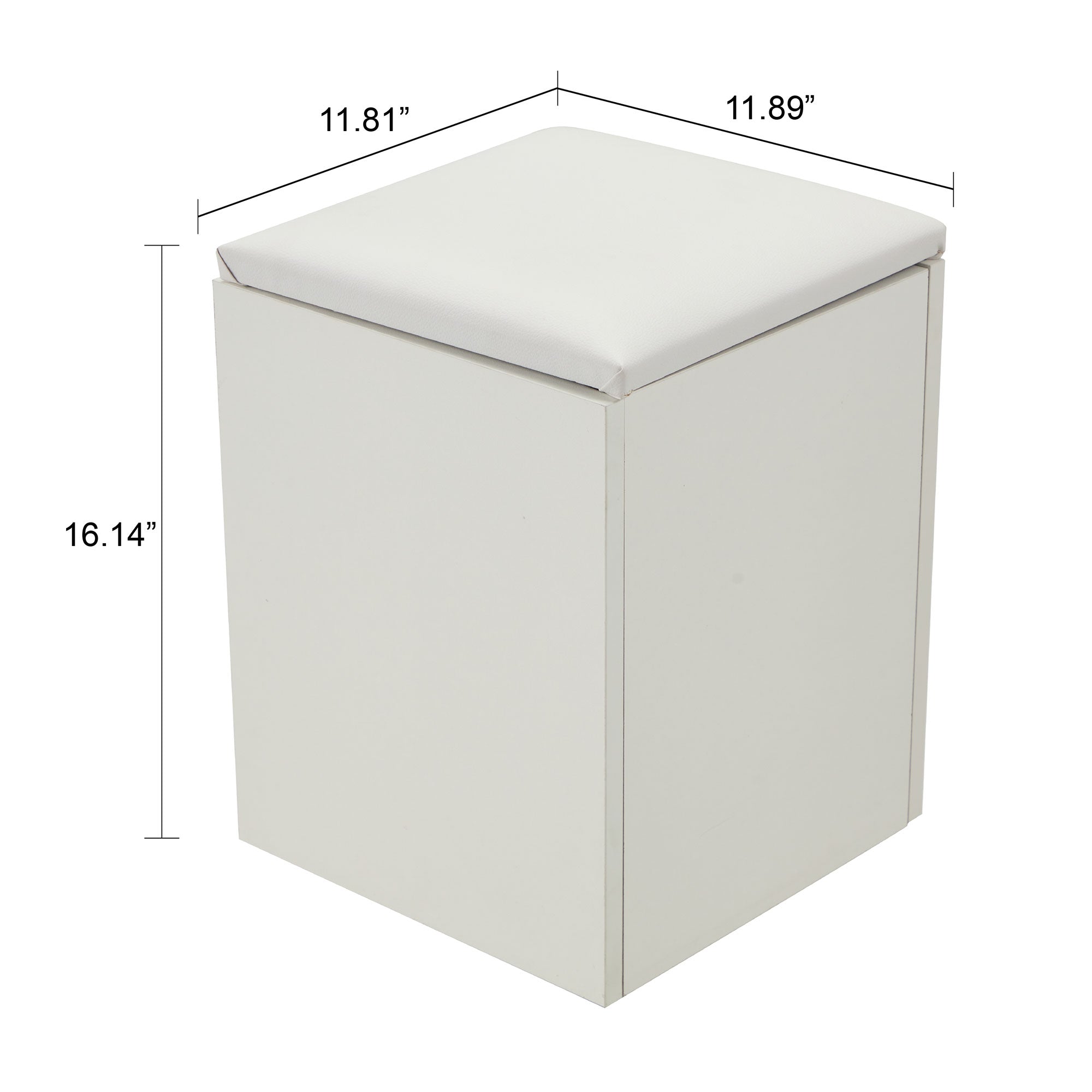 JOMEED Cushioned Seat Converts to Height Adjustable Table with Drawers, White - VMInnovations