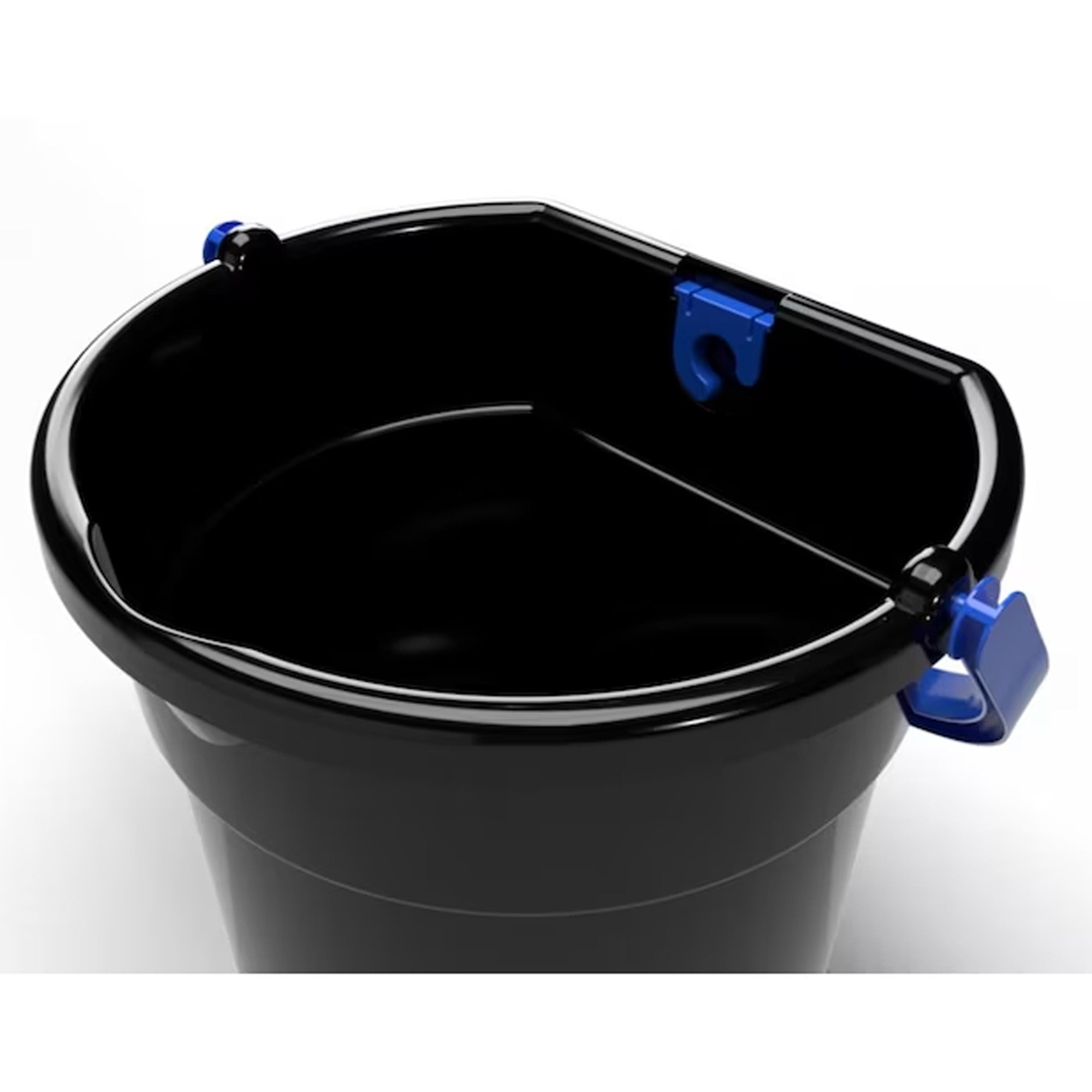 Gracious Living 5.8 Gallon Flat Back Indoor Outdoor Garden Water Bucket, Black