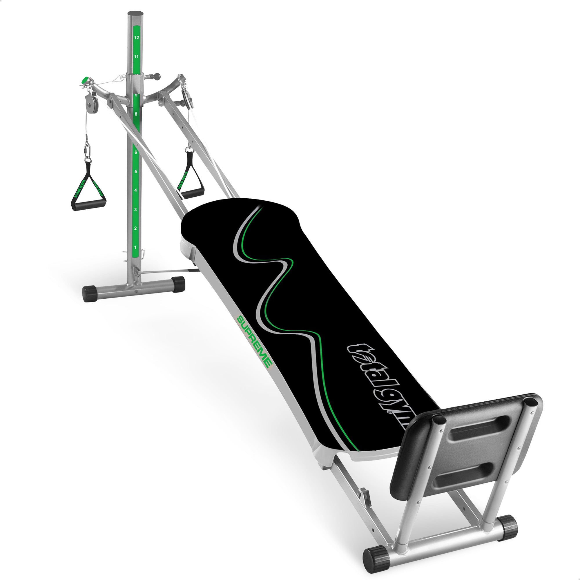 Total Gym Home Gym w/Ab Crunch, Tri Grip Shaper Bars, & Squat Stand (Open Box) - VMInnovations