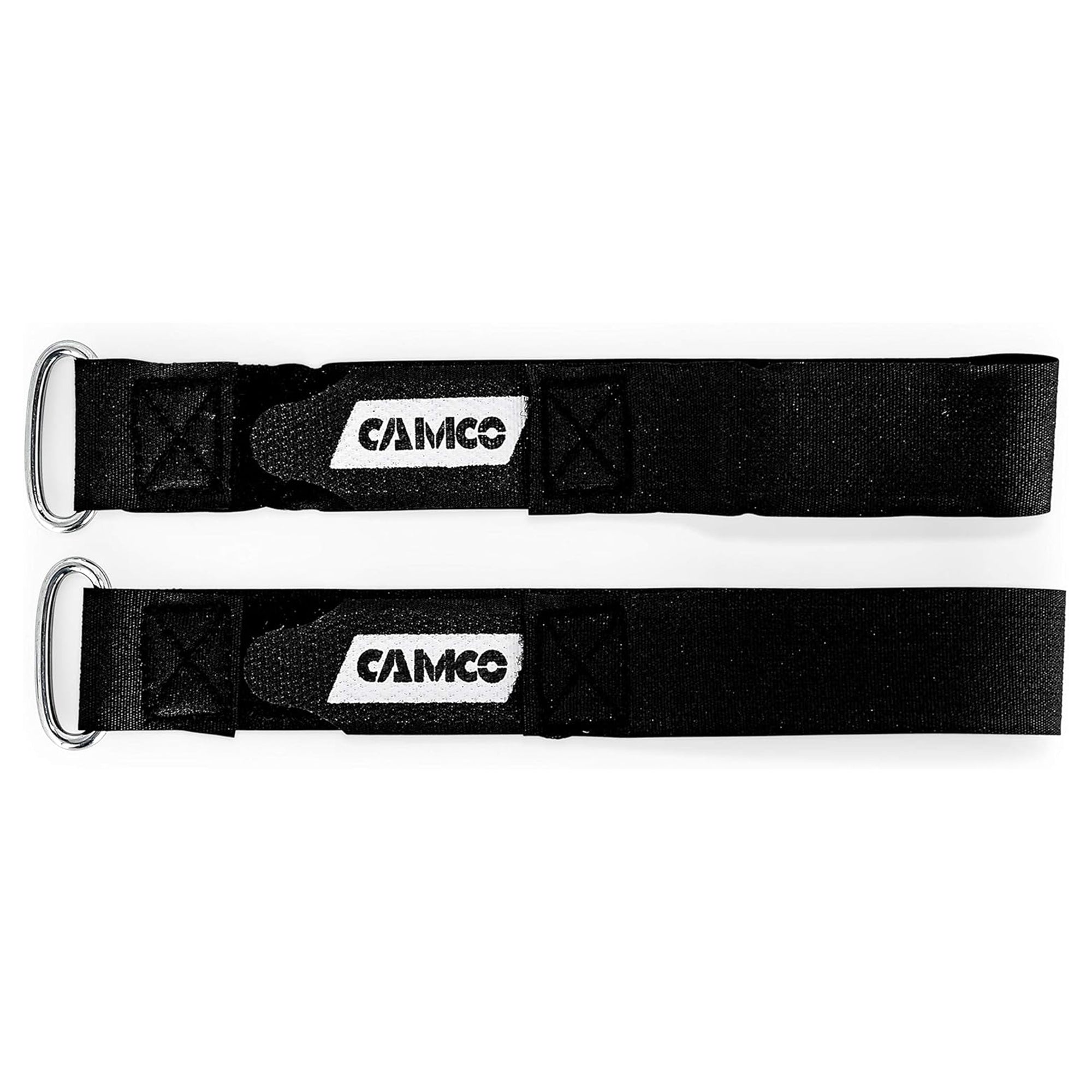 Camco 42503 Universal Fit 12 Inch Replacement Awning Strap Set with Metal D-Ring - VMInnovations
