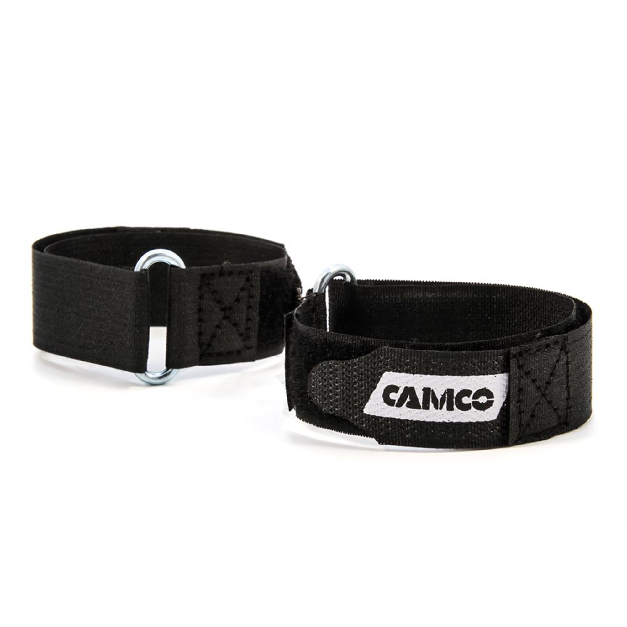 Camco 42503 Universal Fit 12 Inch Replacement Awning Strap Set with Metal D-Ring - VMInnovations