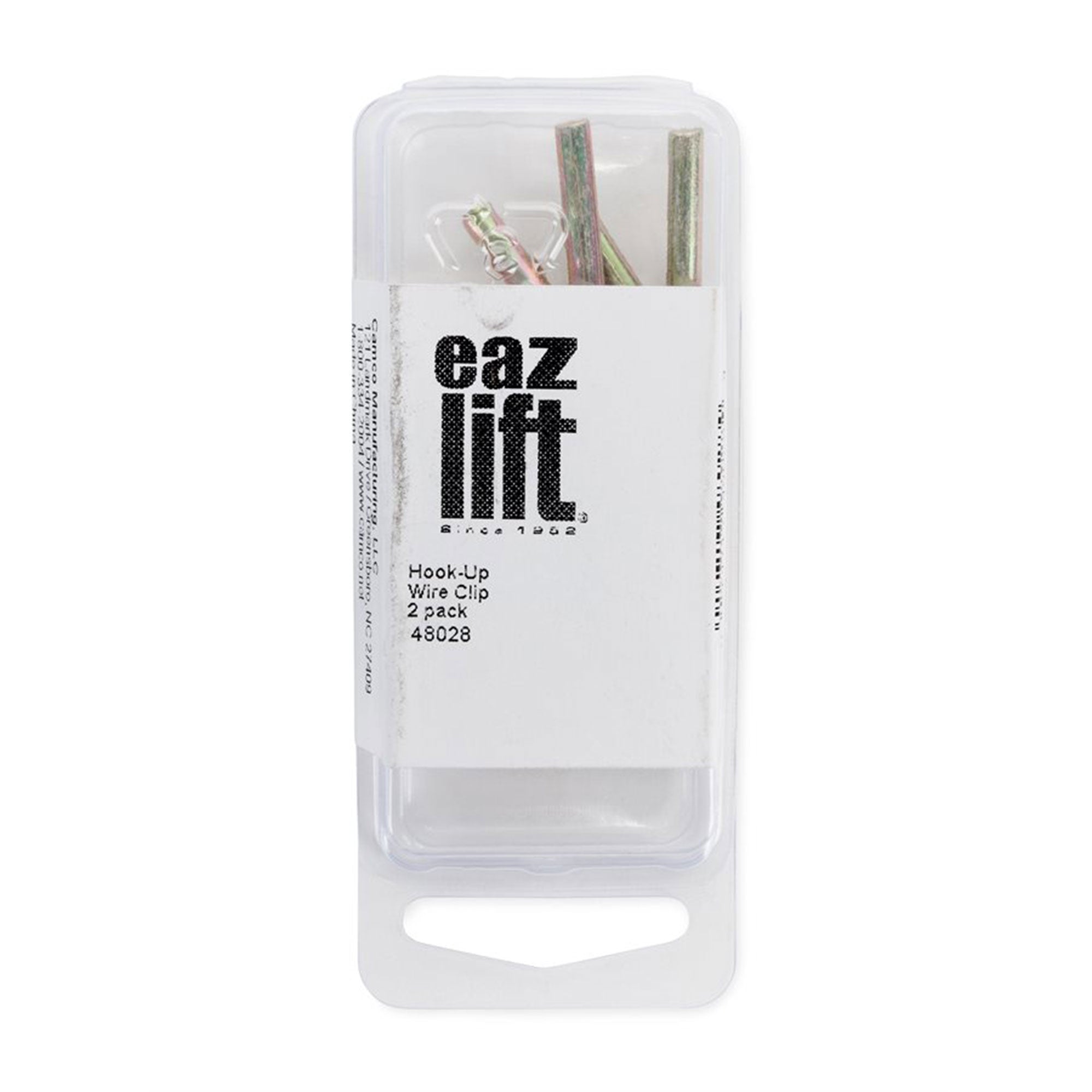 Camco 48028 Eaz Lift Metal Replacement Clamshelled Hook Up Wire Clips, Pack of 2 - VMInnovations