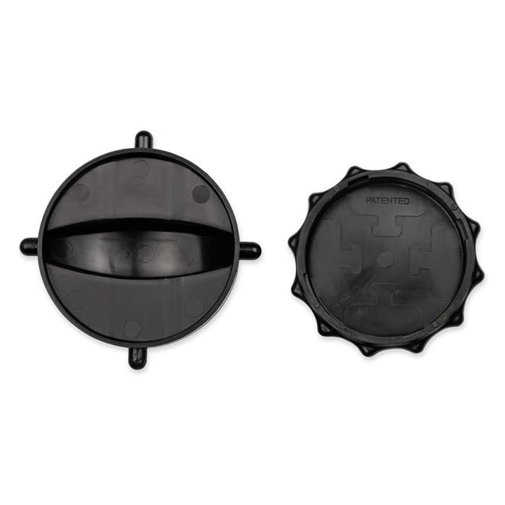 Camco 39753 Plastic RV Sewer Hose Connection Replacement Storage Caps, Black - VMInnovations