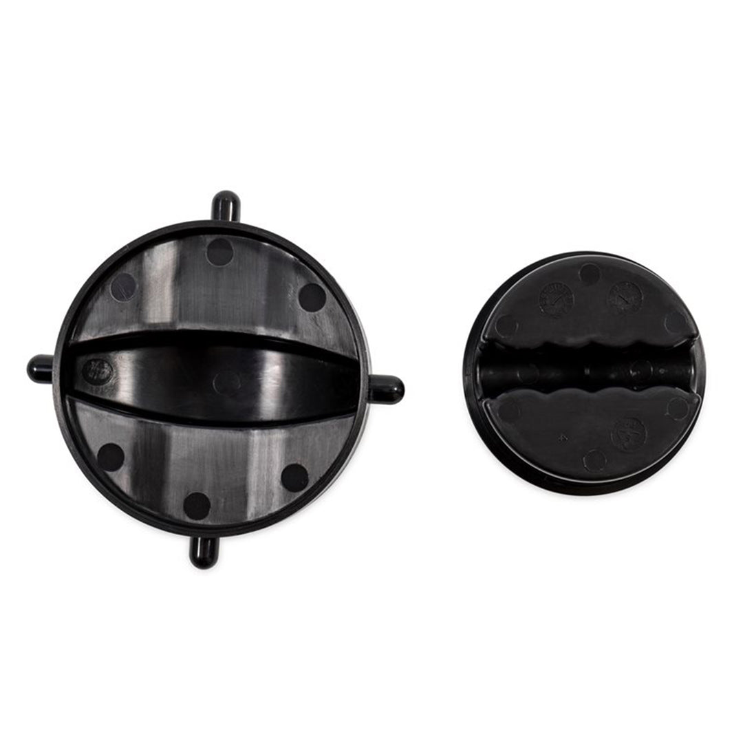 Camco 39753 Plastic RV Sewer Hose Connection Replacement Storage Caps, Black - VMInnovations
