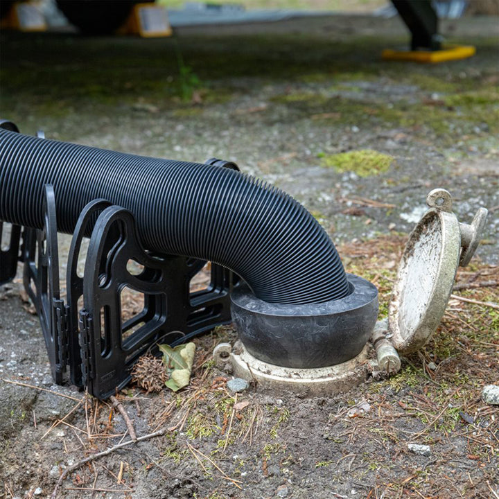 Camco 39312 4 x 3 Inch RV Sewer Hose Rubber Donut Seal for Sewer Inlets, Black - VMInnovations