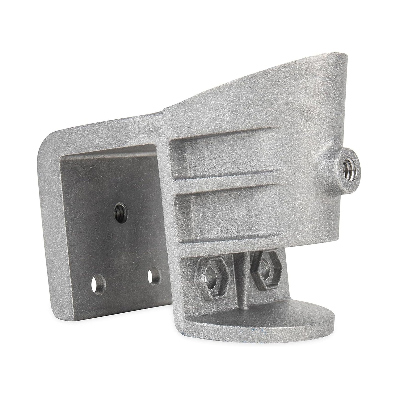 Camco Pontoon Boat Flagpole Mount with Screws & Mounted Hardware, Brushed Nickel - VMInnovations