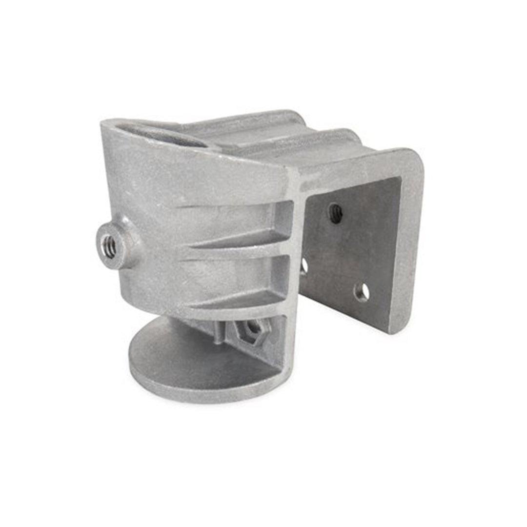 Camco Pontoon Boat Flagpole Mount with Screws & Mounted Hardware, Brushed Nickel - VMInnovations