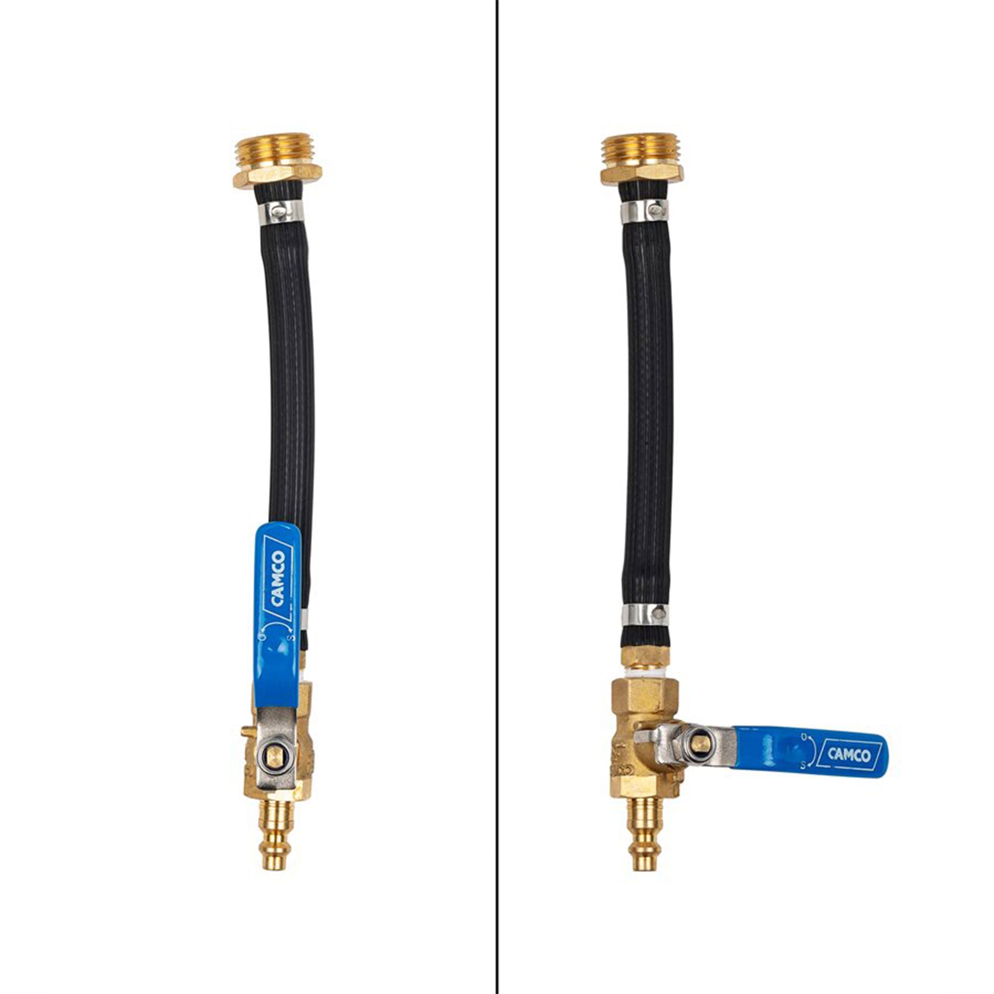 Camco 36170 RV Fresh Water Blow Out Hose Kit with Ball Valve and Brass Fittings - VMInnovations
