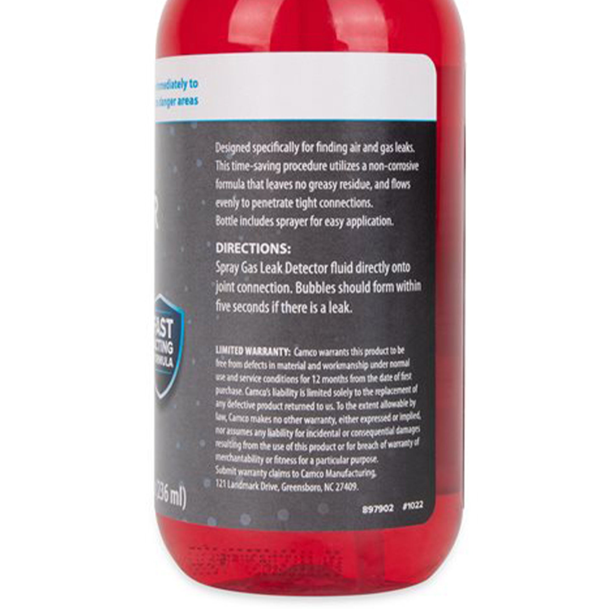 Camco RV Gas Leak Detector with Sprayer for Propane Gas Lines, 8 Ounce Bottle - VMInnovations